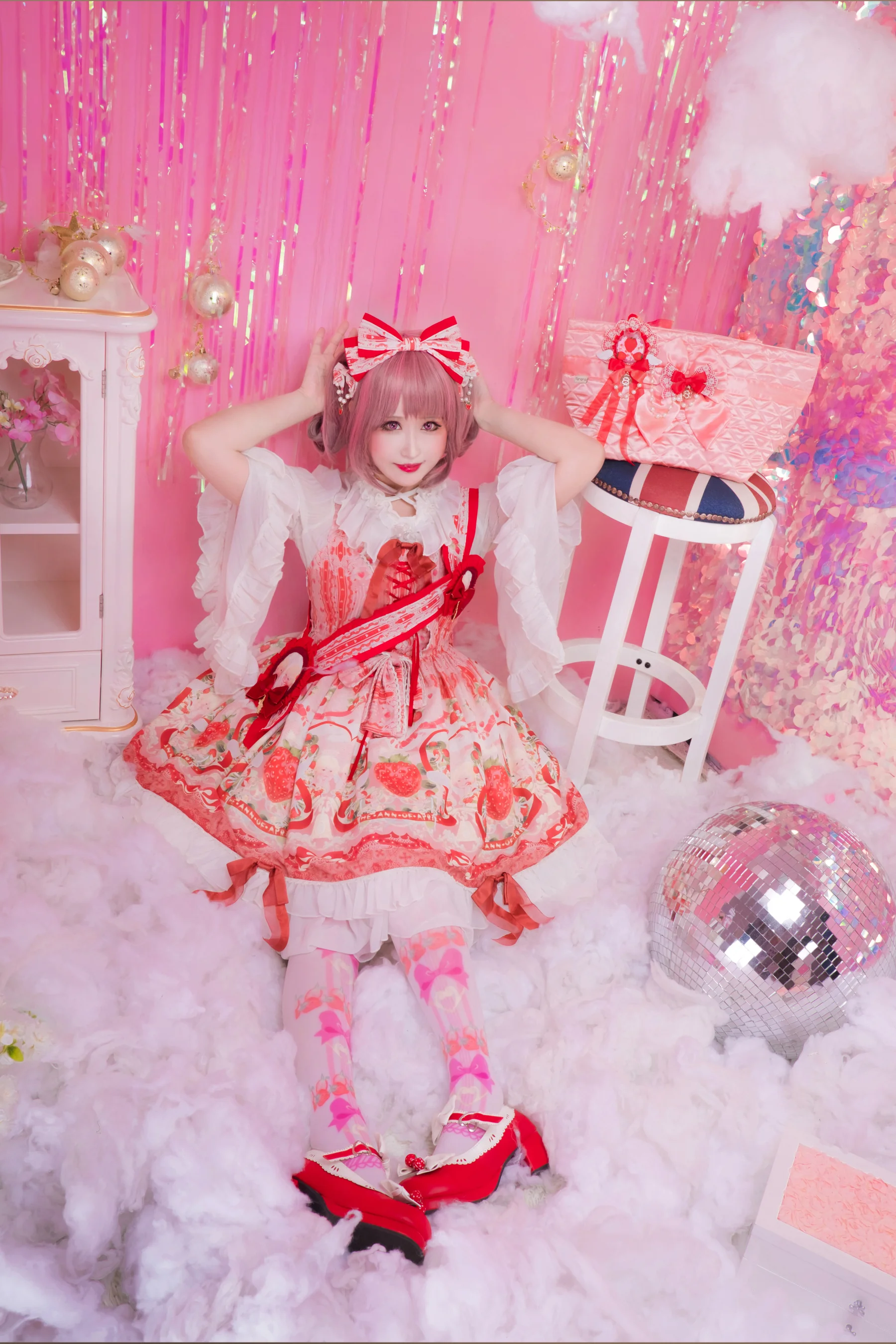 lolita装扮正片 草莓天使jsk｜高清图片集