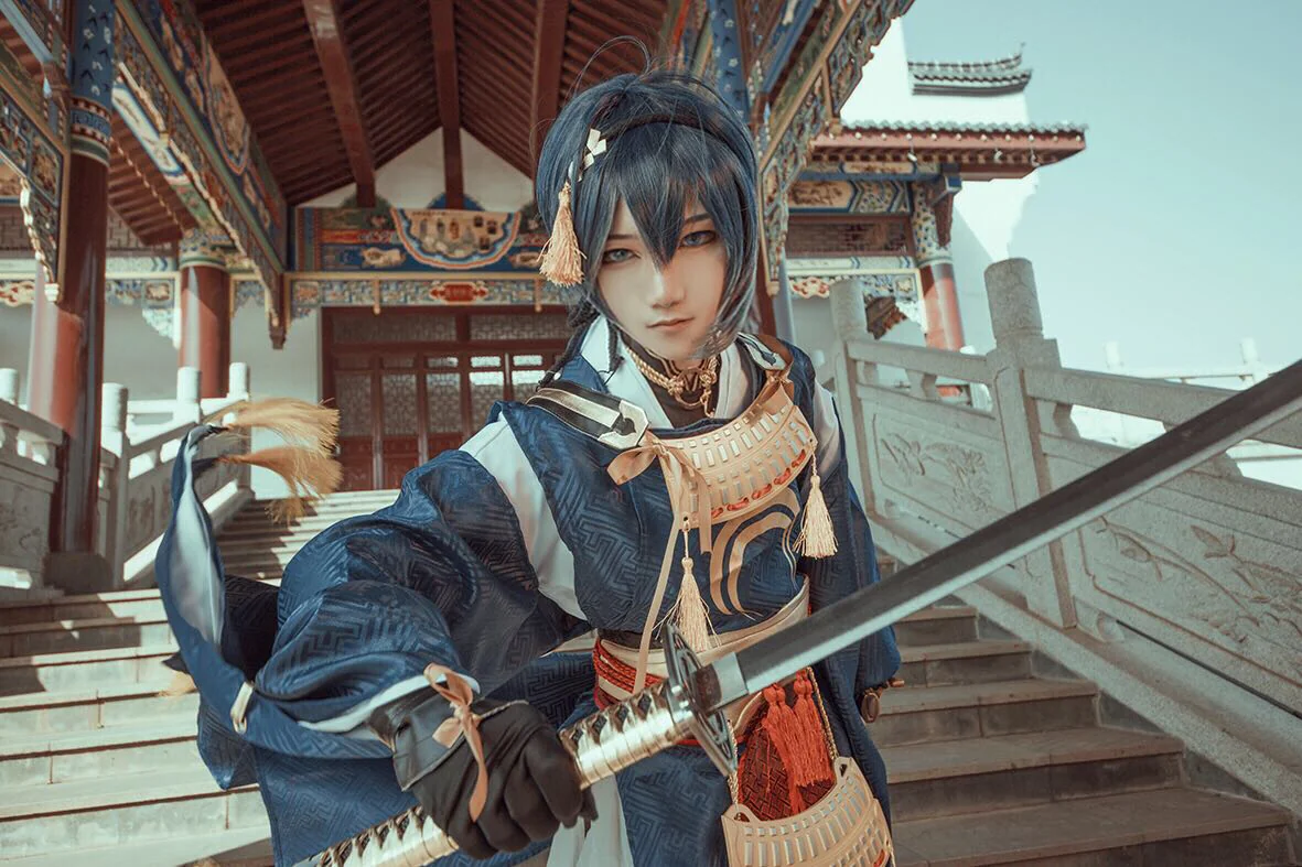 刀剑乱舞 三日月宗近COS写真