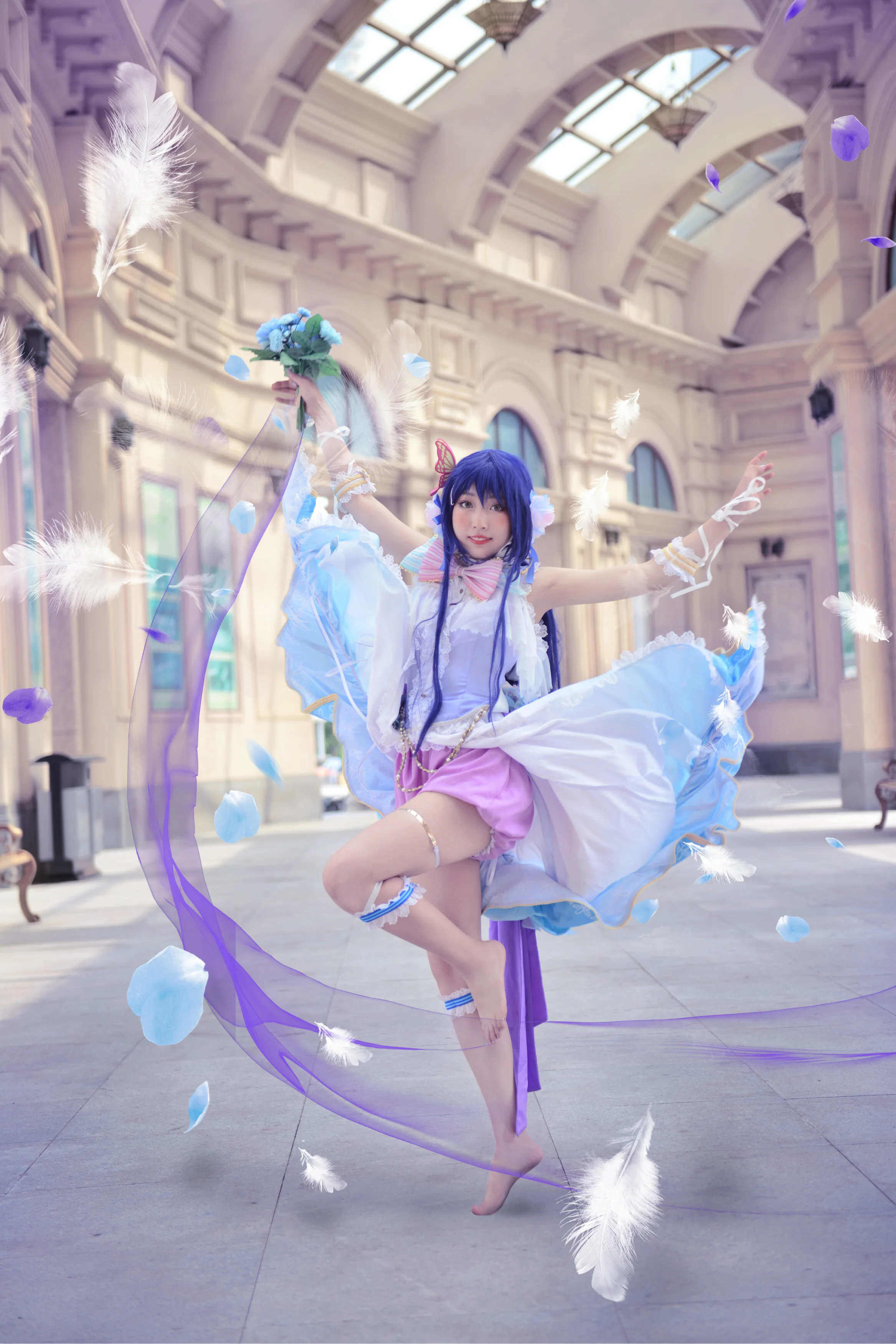 Love Live！白色情人节 园田海未COS写真