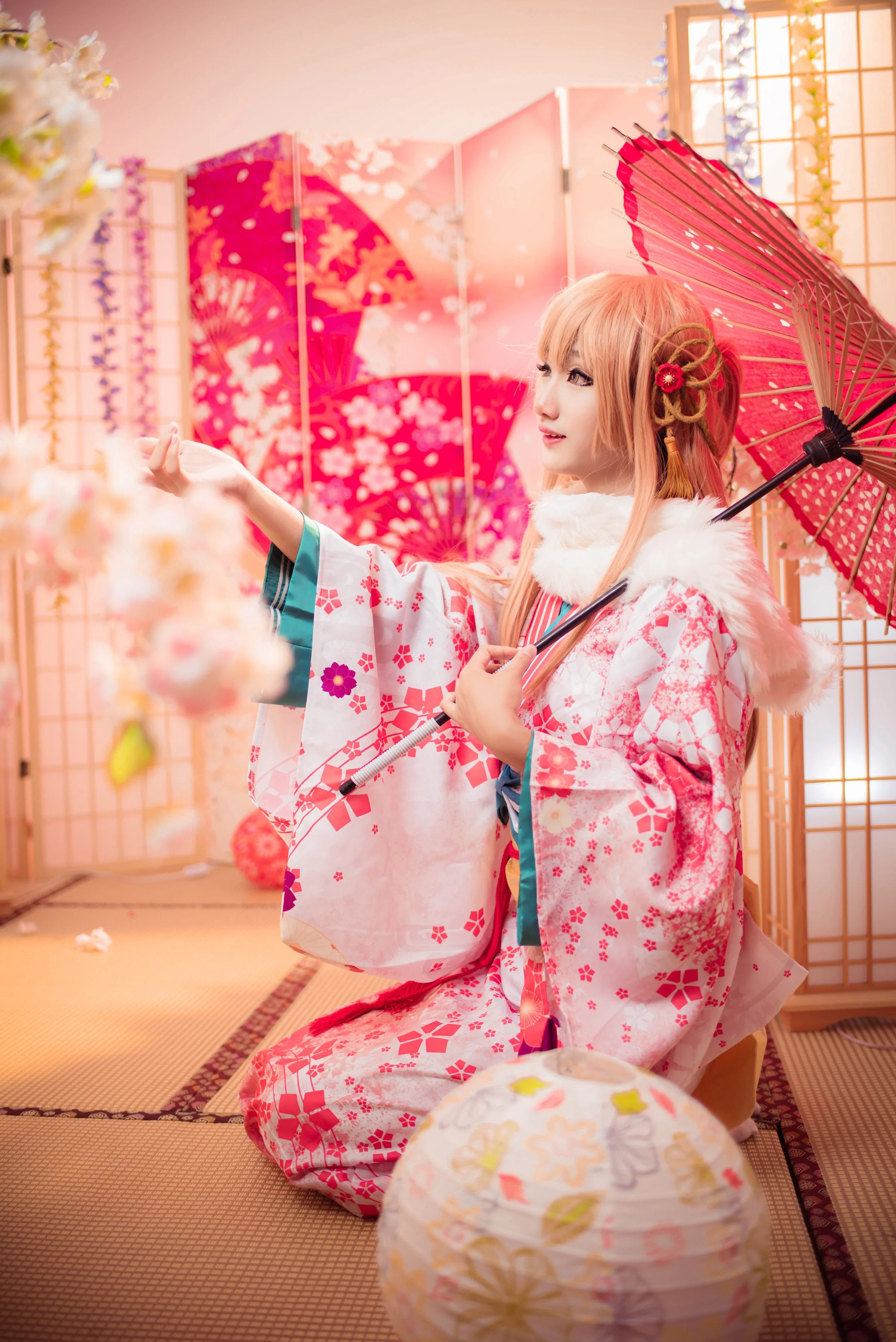 刀剑神域亚丝娜和服COS写真