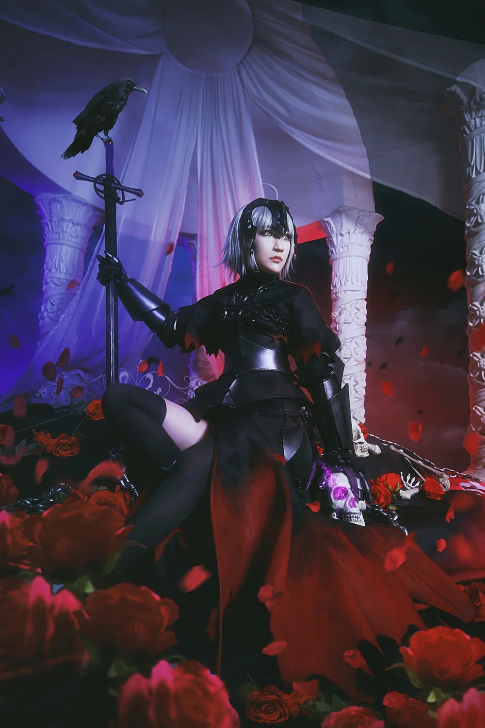Fate/Grand Orde黑贞德COS写真