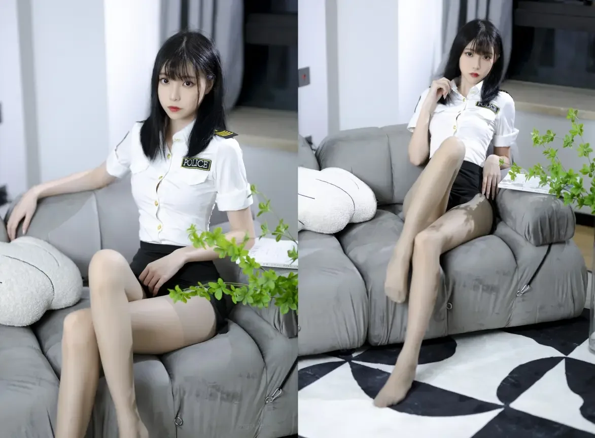 许岚LAN – 许岚灰丝制服｜高清图片集