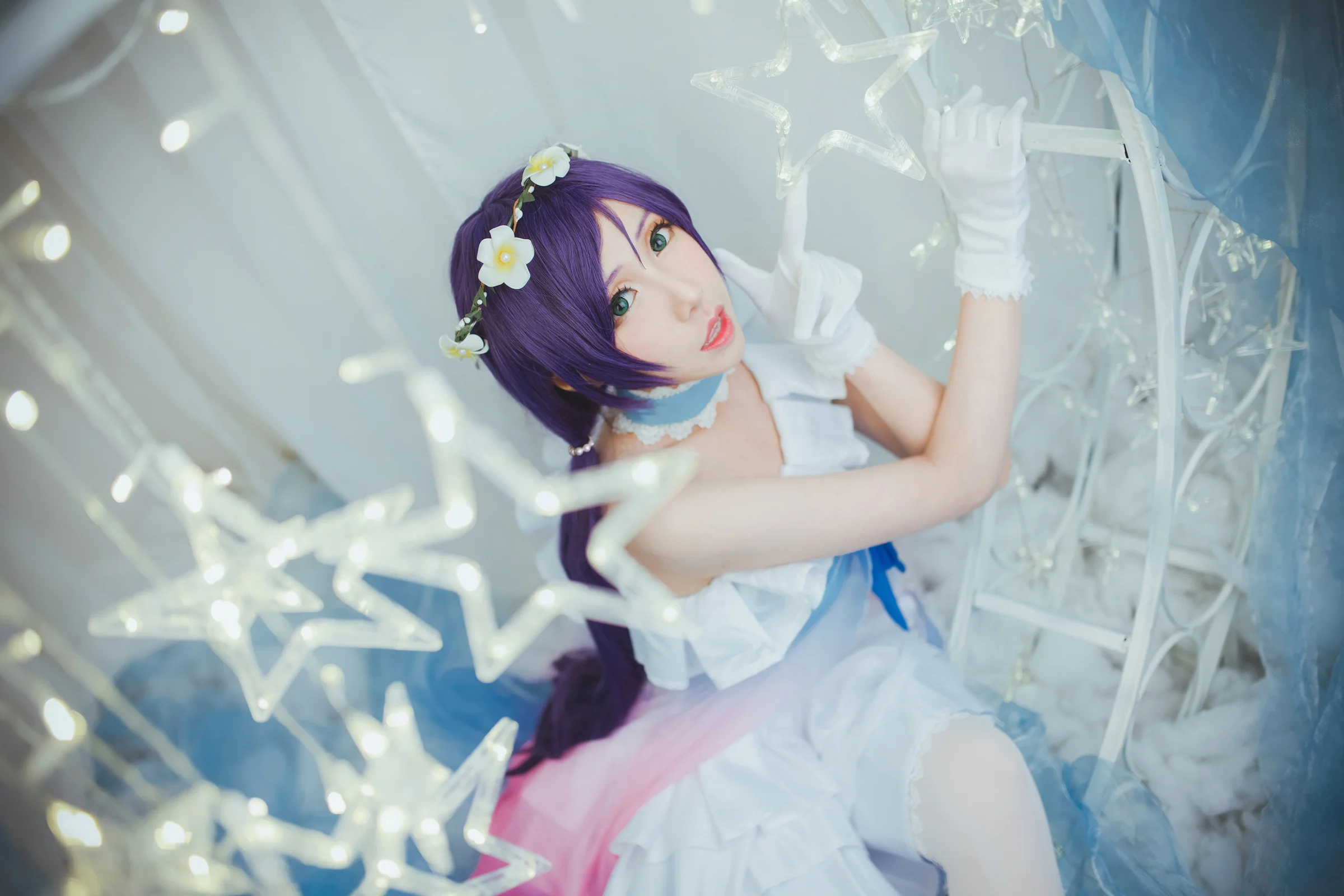 TYA事务所 lovelive 蓝纱打歌服东条希 COS写真