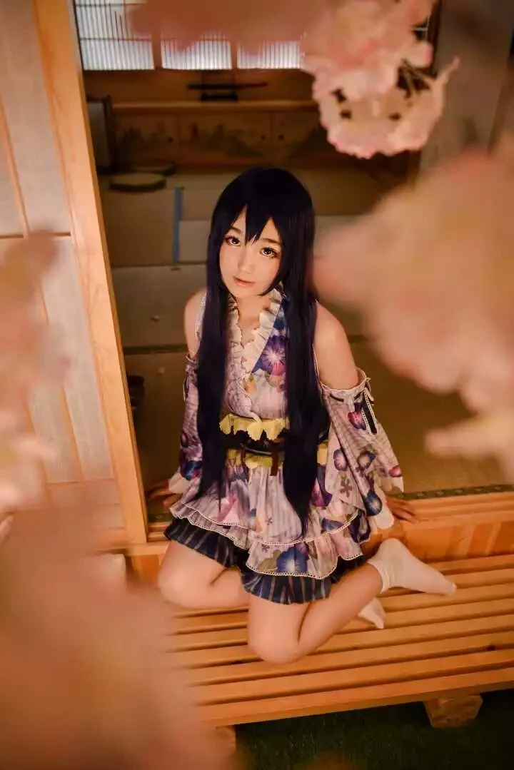 园田海未COS写真，想和你一起去看樱花啊