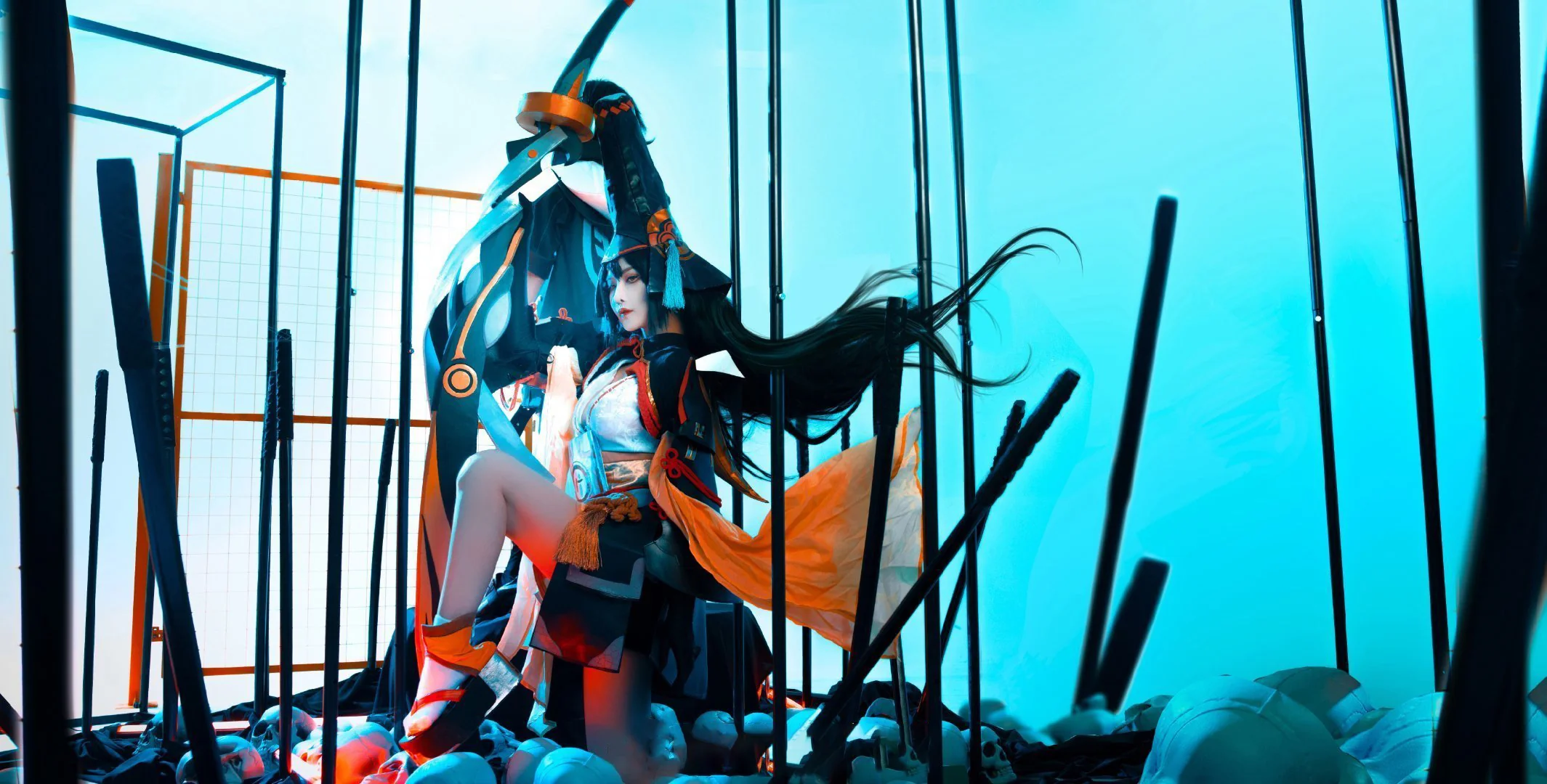 《阴阳师》妖刀姬COS写真，抛却一切，斩断杂念…