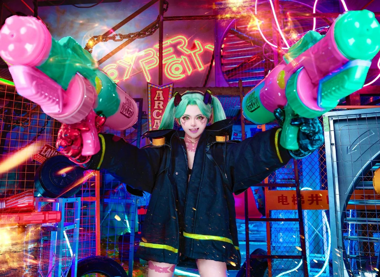 美图分享--『赛博朋克 边缘行者』丽贝卡COS写真 (by 小柔SeeU) ​​​​