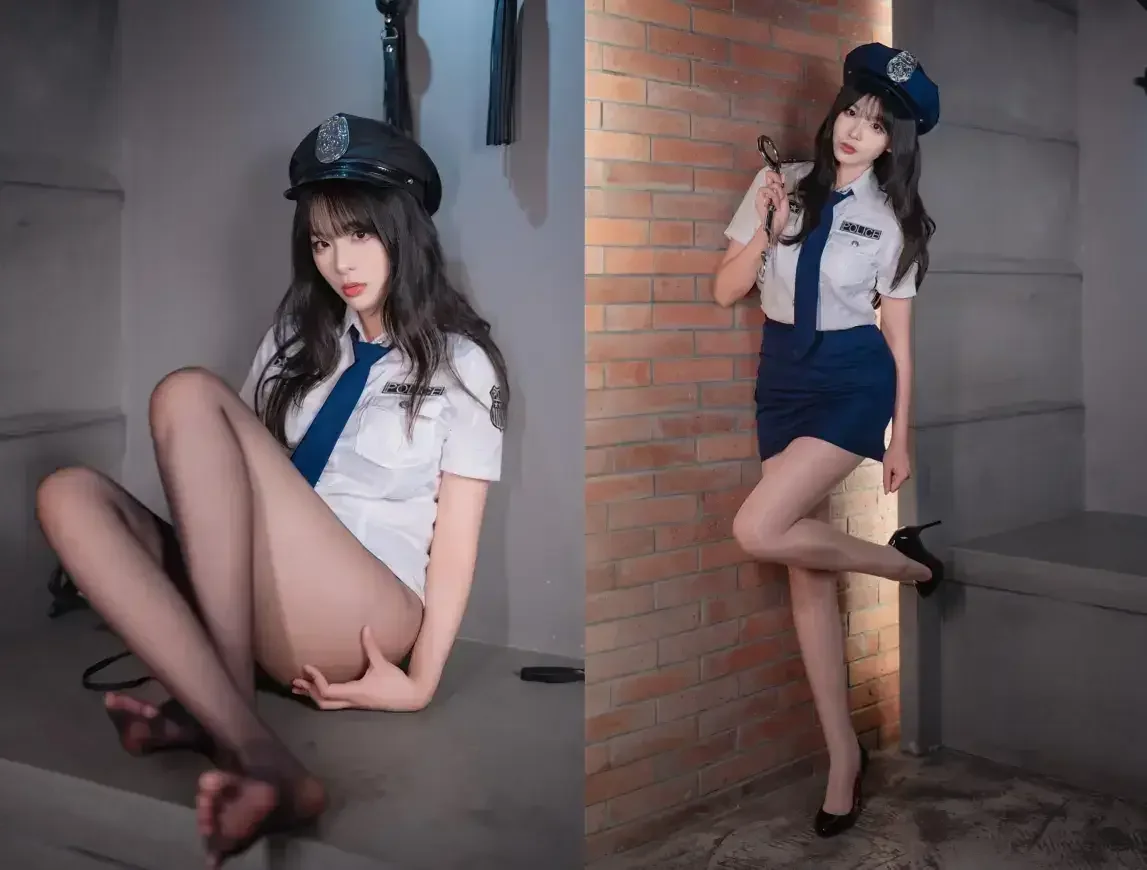 轩萧学姐 – 女警官黑丝+肉丝｜高清图片集