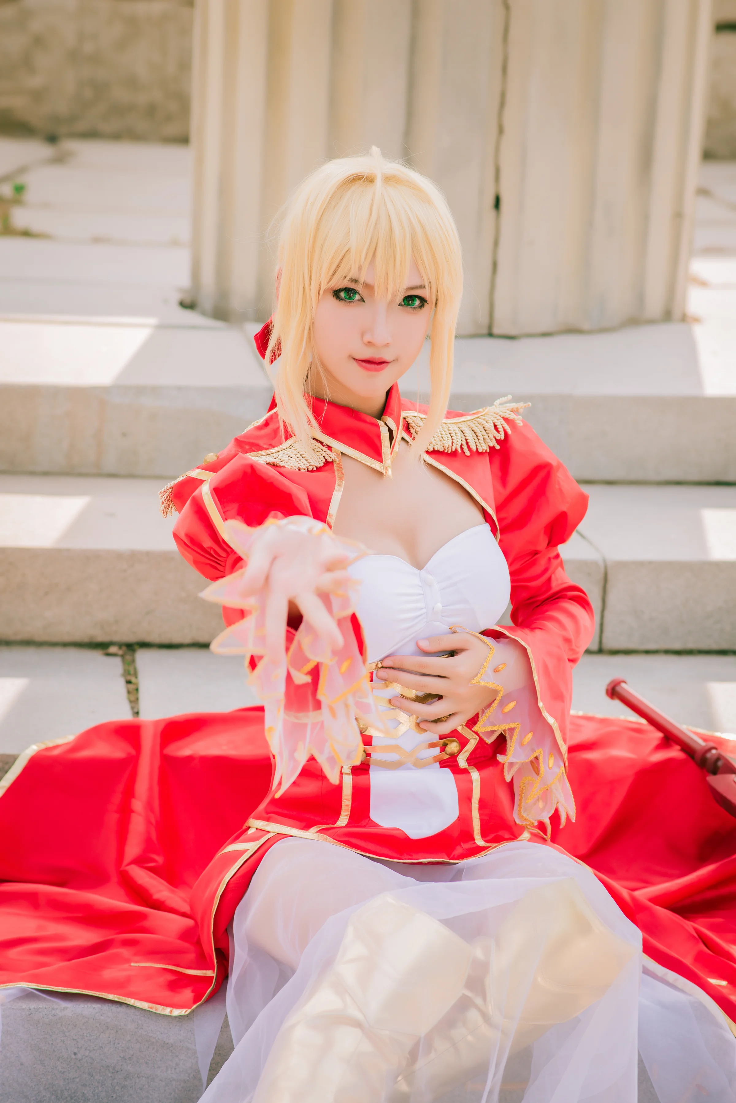 FGO 尼禄红战COS写真