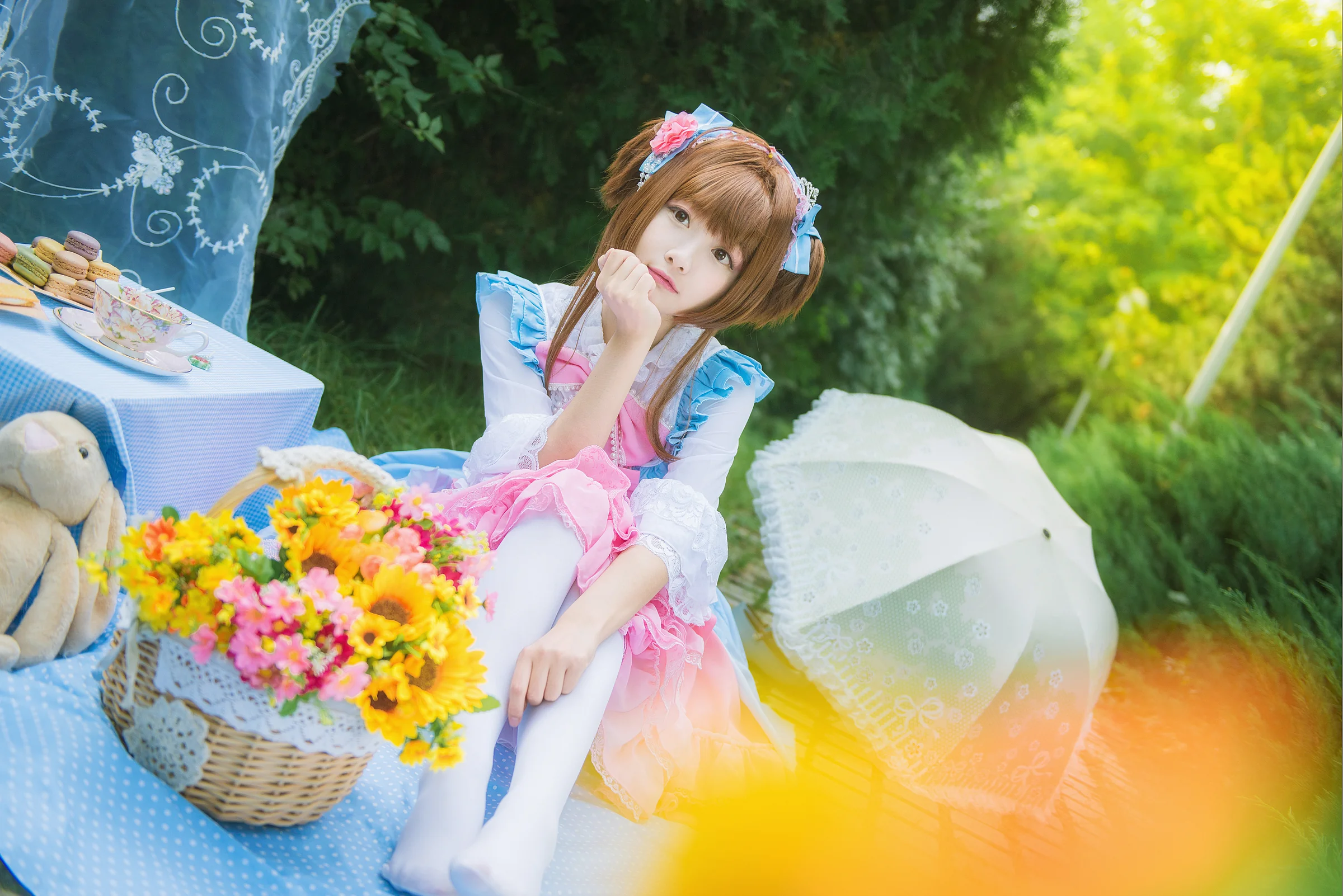 魔卡少女樱 小樱下午茶COS写真