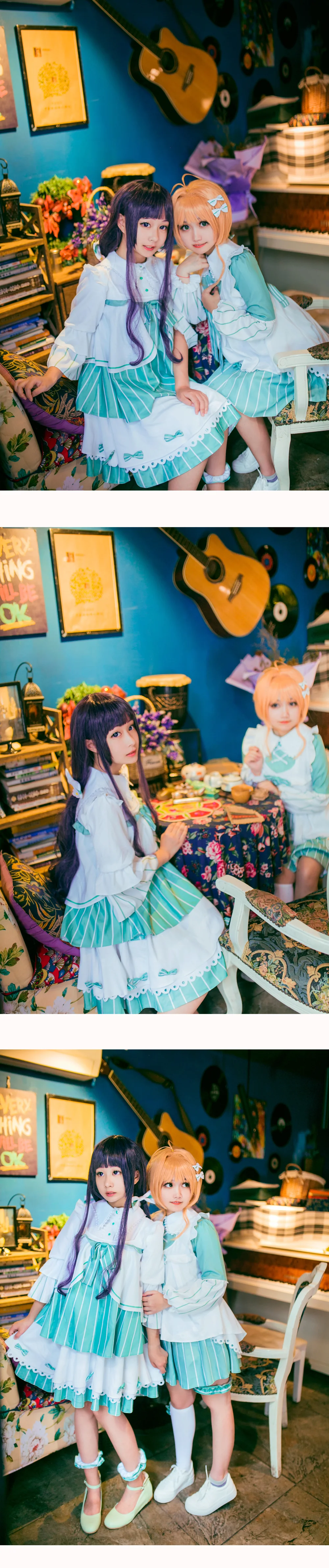 魔卡少女樱 抹茶白曲奇同人COS写真