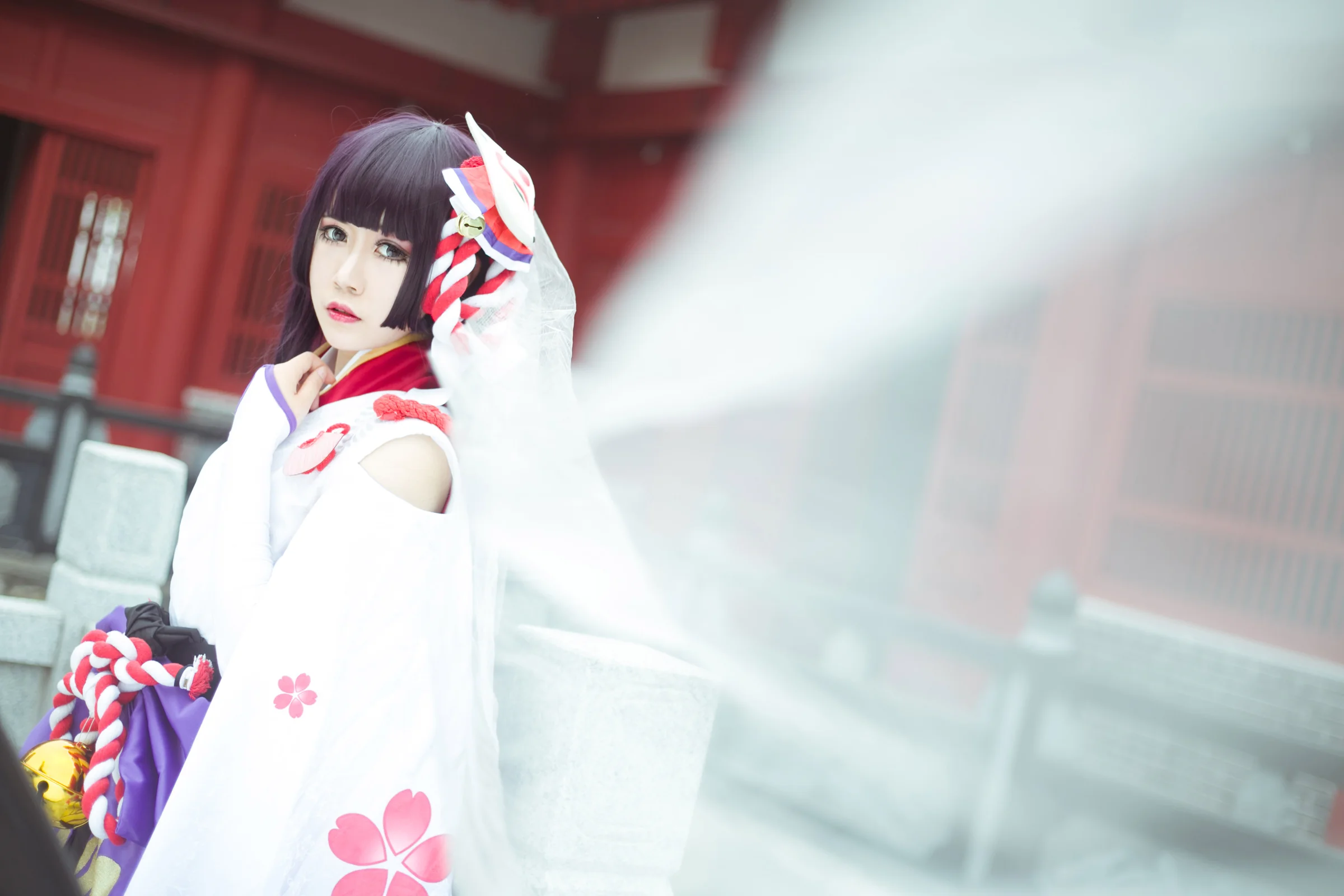 【阴阳师雪女】残雪COS写真