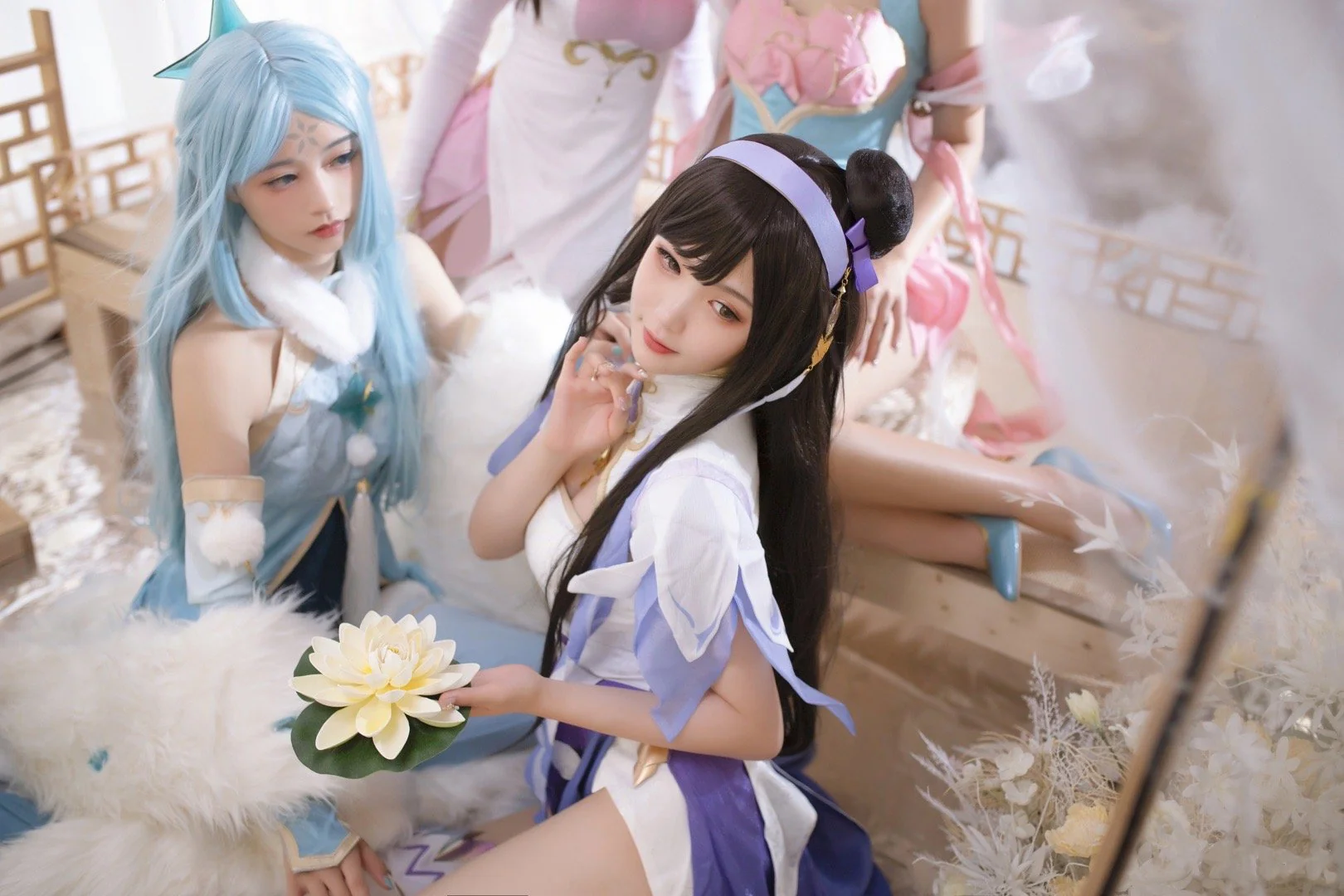 《王者荣耀》四大美女同人旗袍COS写真