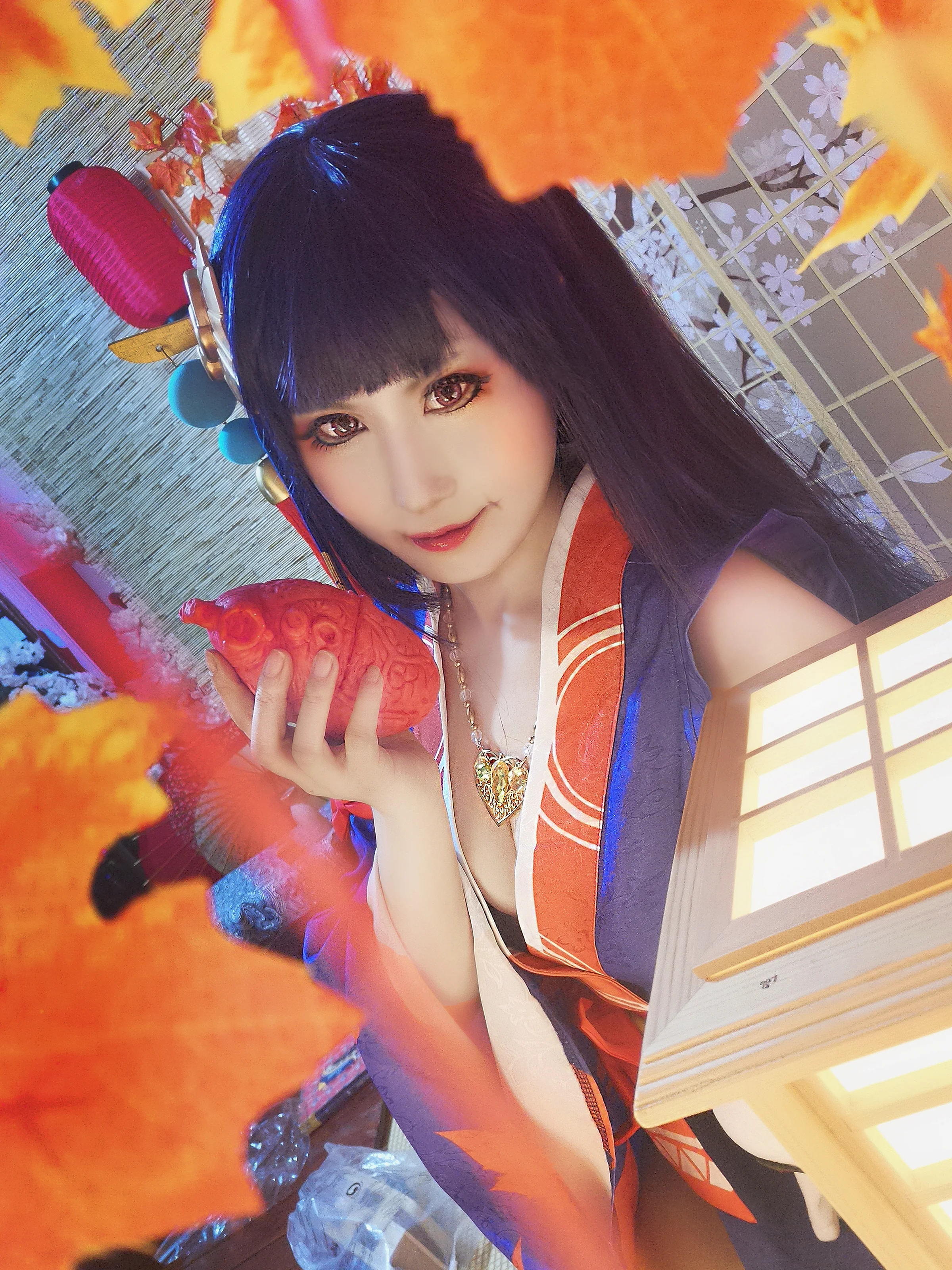 阴阳师手游 鬼女红叶COS写真