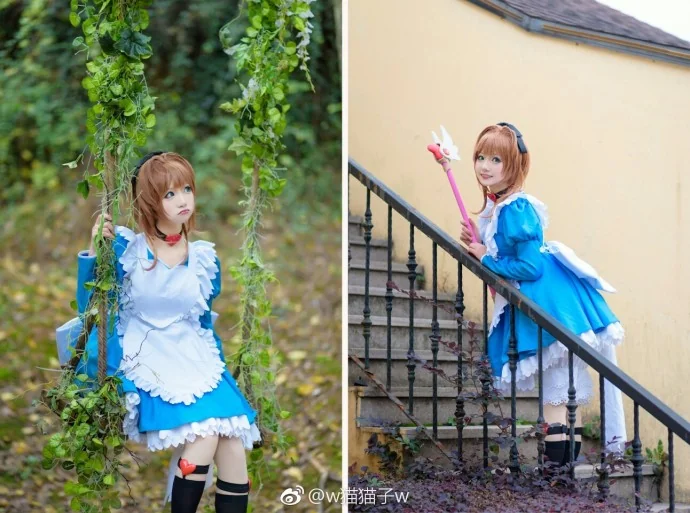 魔卡少女樱小樱爱丽丝COS写真