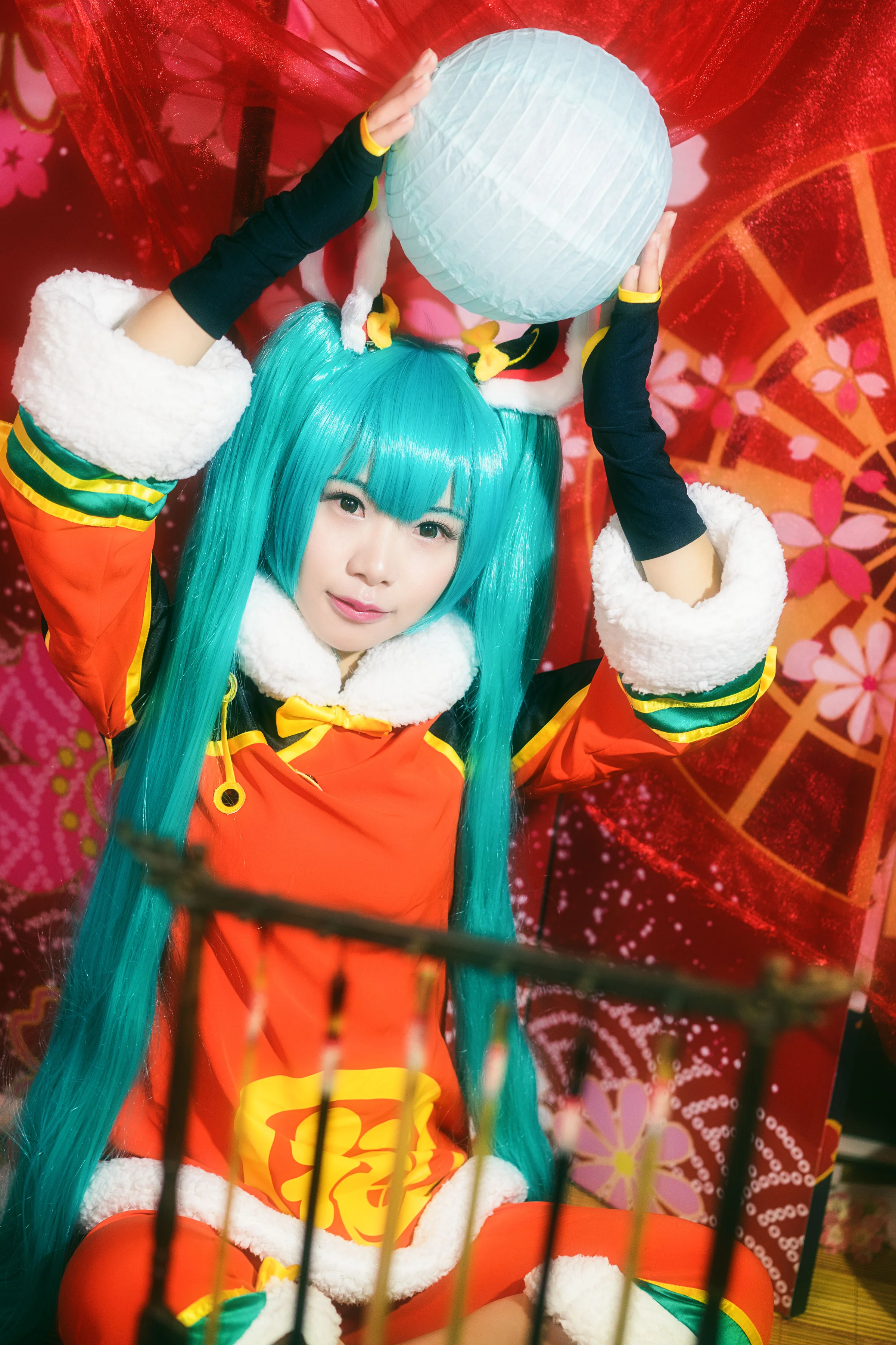V家初音未来狮子舞COS写真