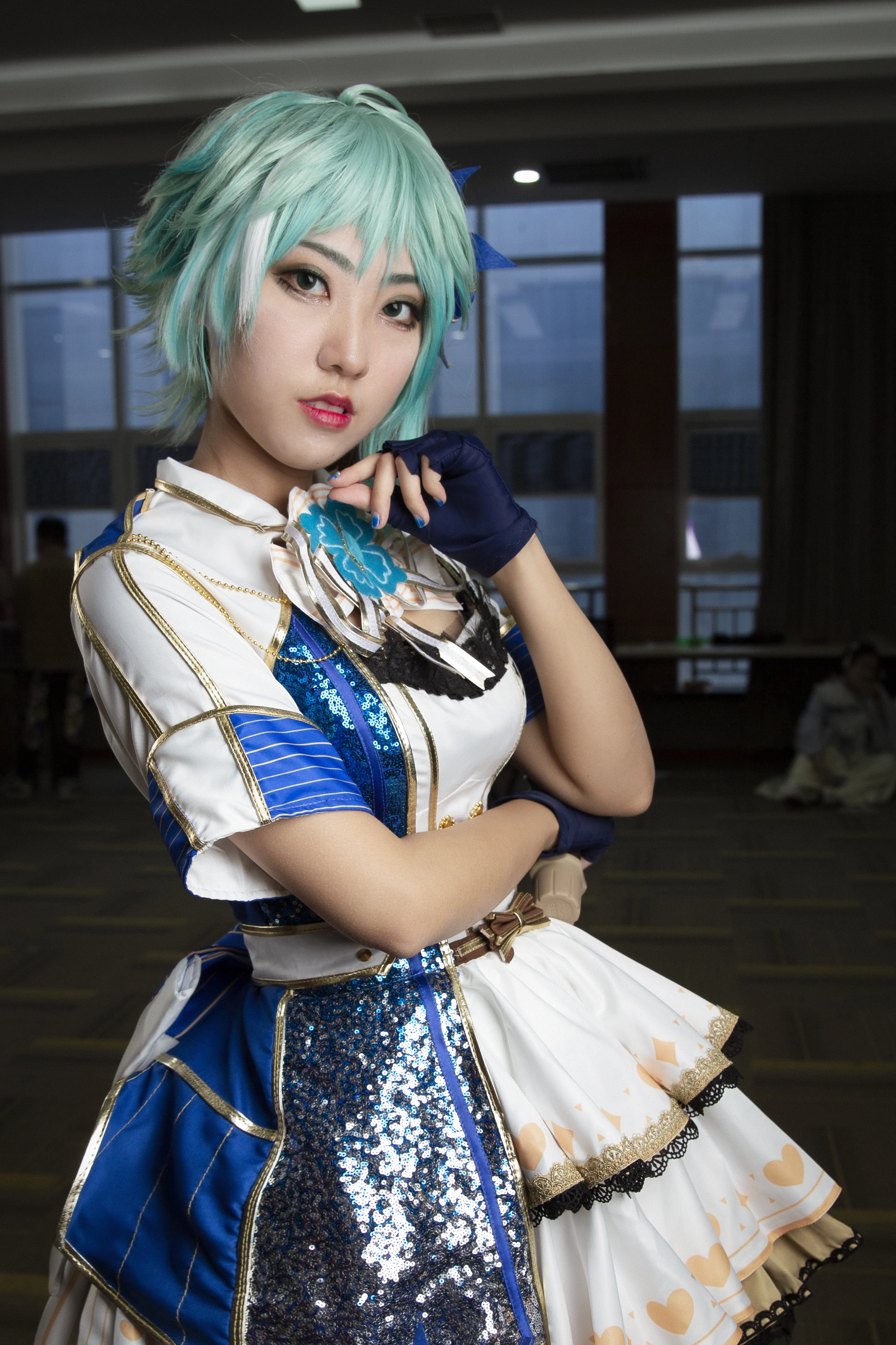 战斗吧歌姬！墨汐pre-star打歌服COS写真