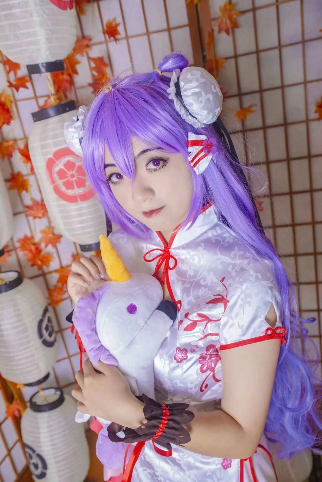 碧蓝航线独角兽旗袍COS写真