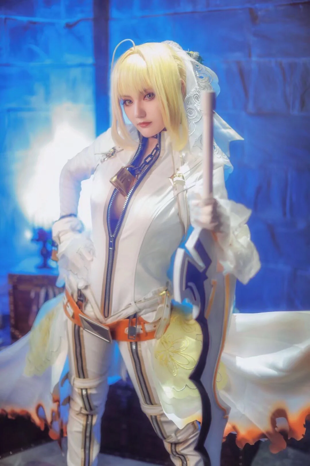 FGO·尼禄 花嫁初始ver COS写真