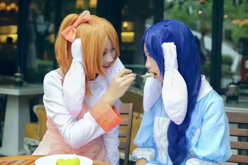 三月兔与下午茶海未COS写真