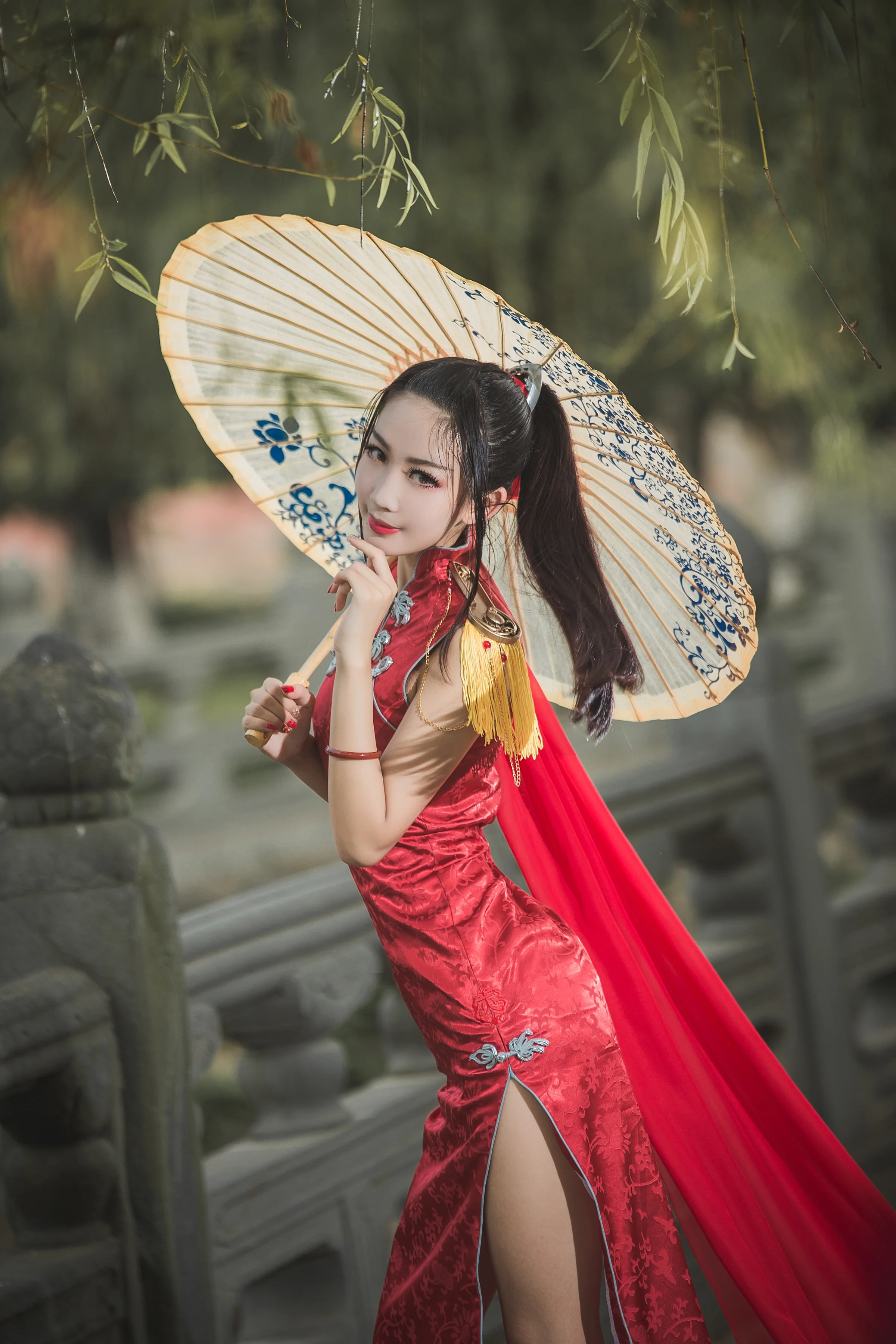剑网三同人 天策旗袍COS写真