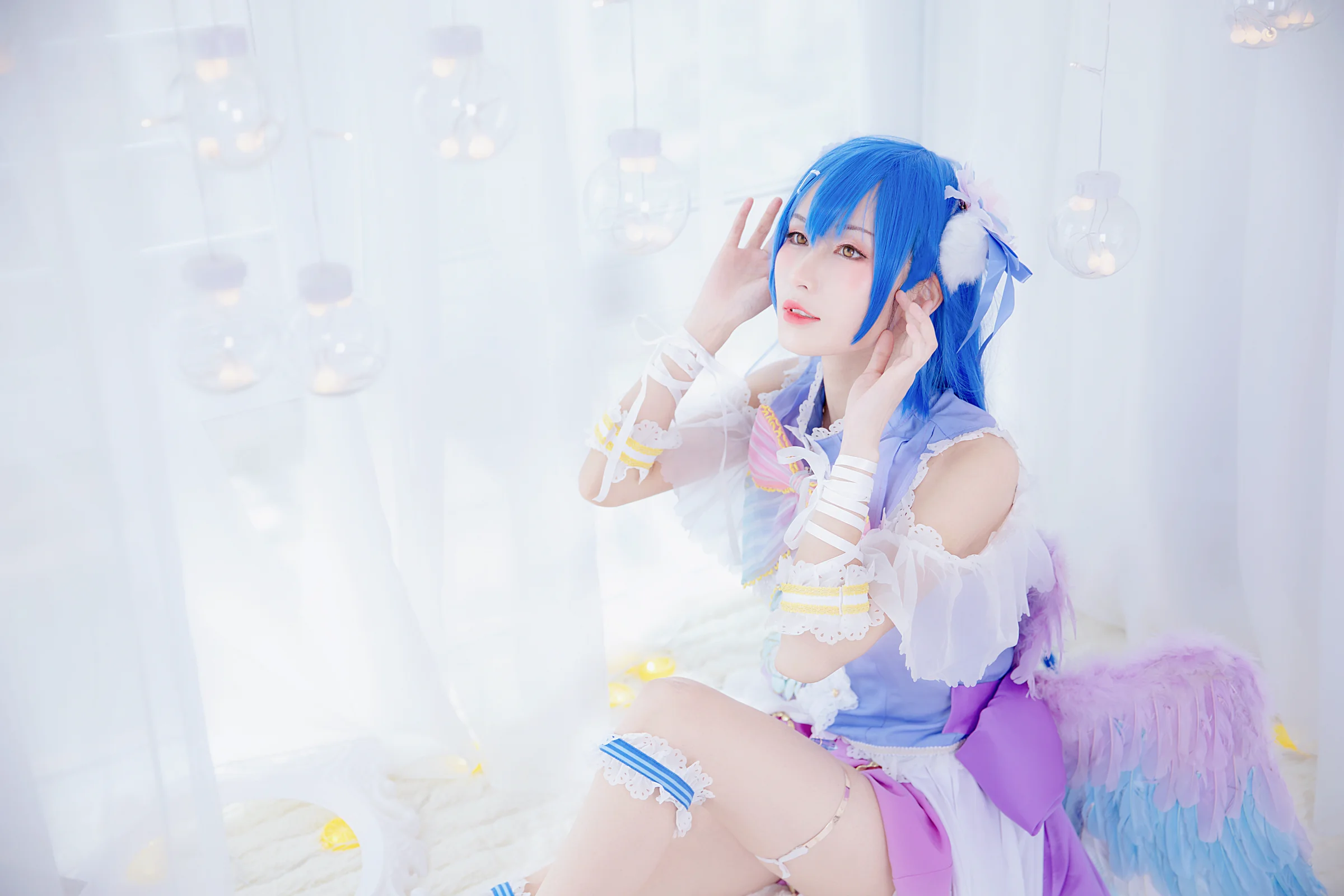 lovelive 田园海未COS写真 白色情人节