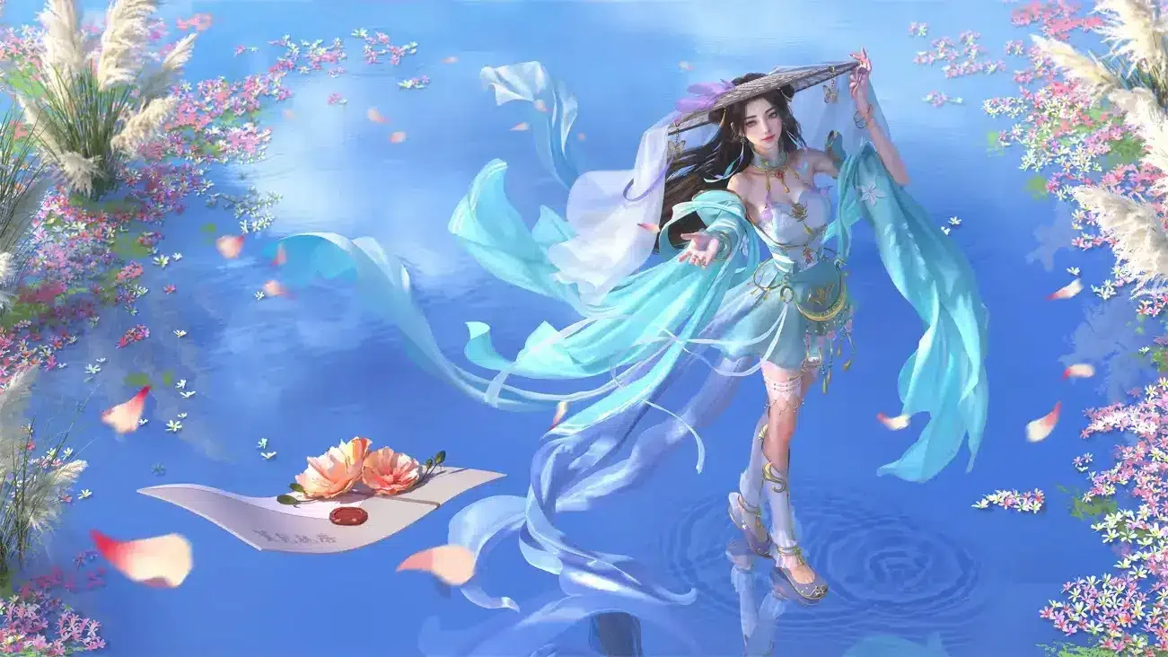 斗破苍穹 萧熏儿 3D同人 湖面 信封 4K高清 动漫壁纸｜高清图片集