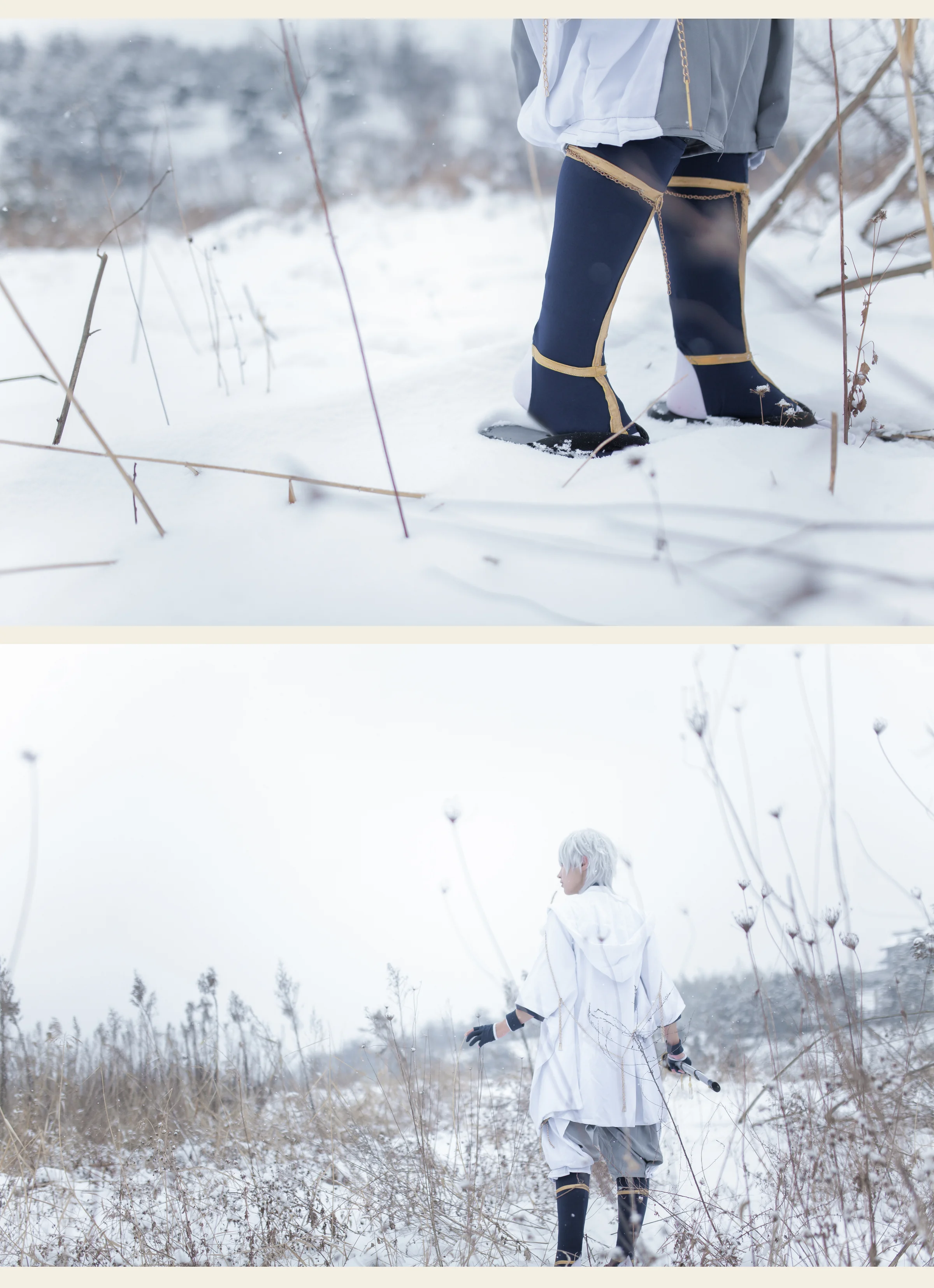 刀剑乱舞 雪景鹤球COS写真