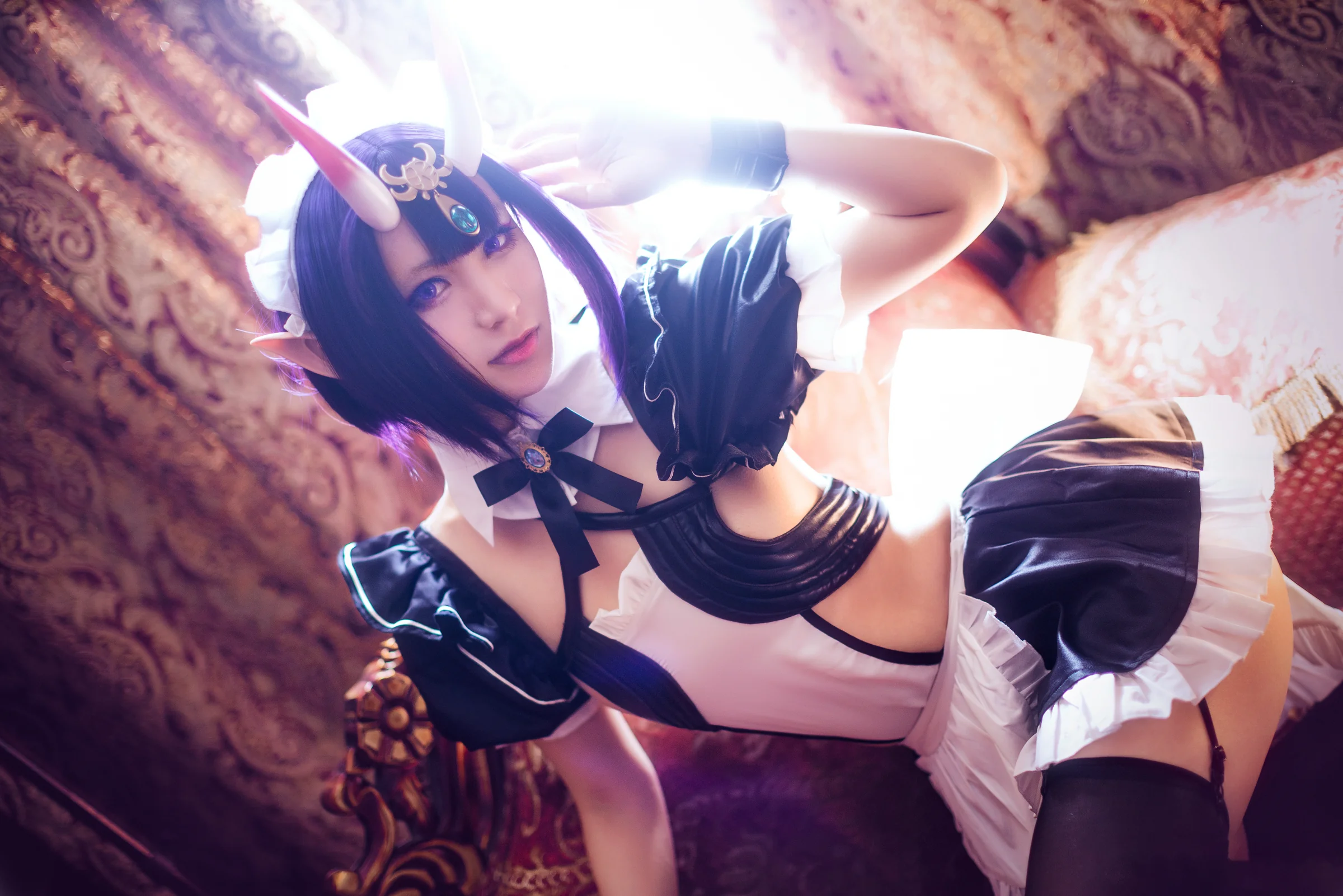 fate/grand order 酒吞童子女仆COS写真