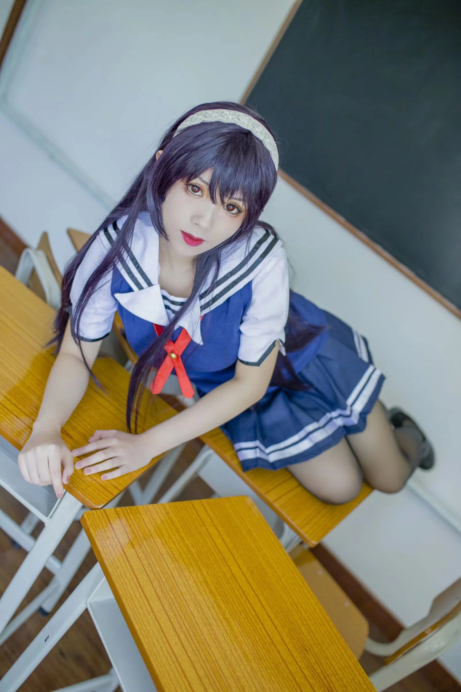 霞之丘诗羽COS写真一路人女主的养成方式