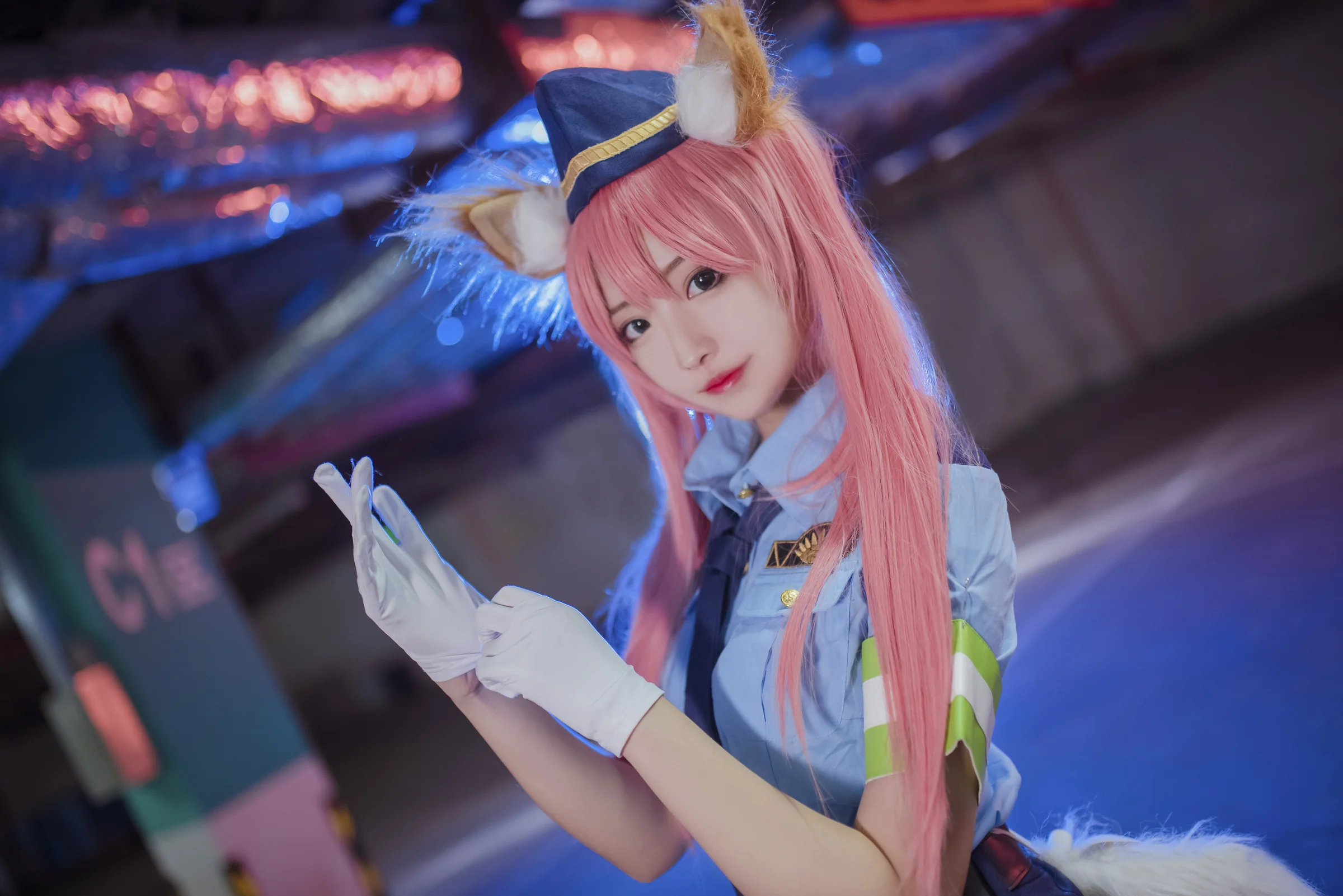 玉藻前女警COS写真