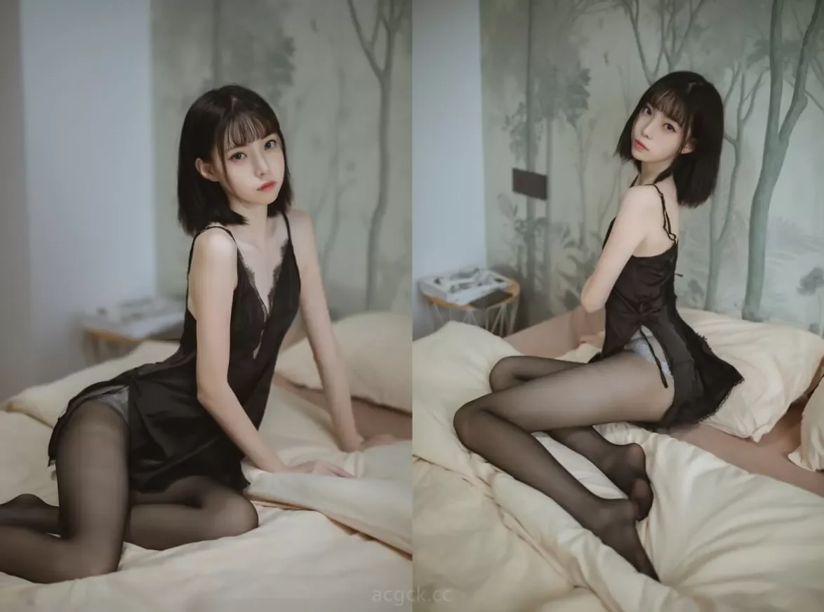 许岚LAN – 黑色蕾丝睡衣｜高清图片集