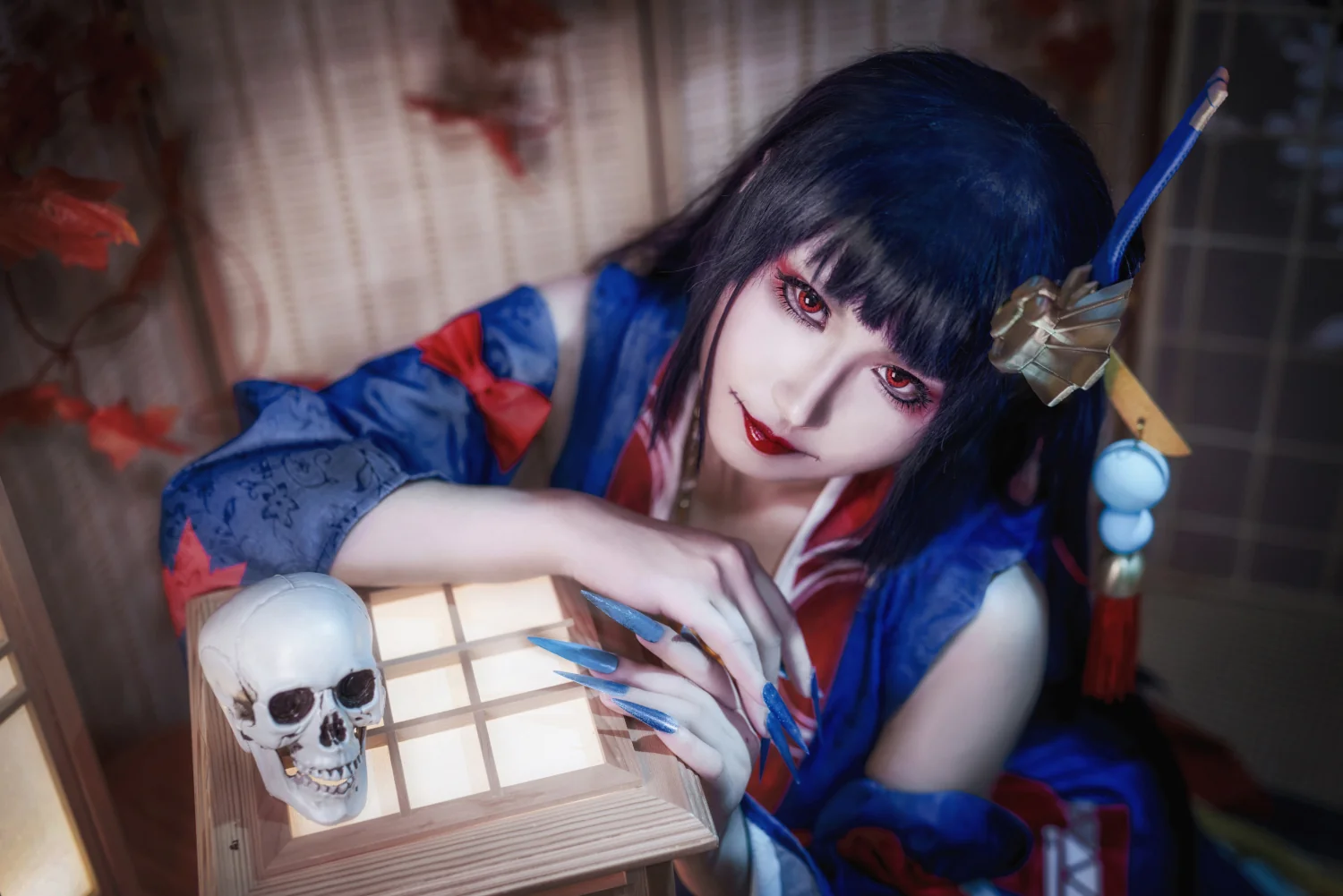 阴阳师 鬼女红叶未觉醒COS写真