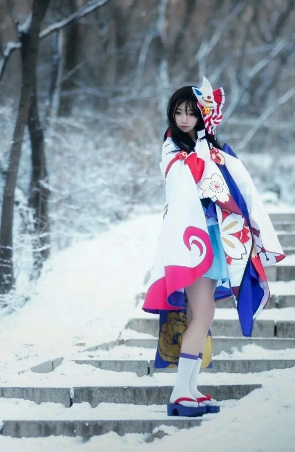 阴阳师手游 雪女月见之樱COS写真