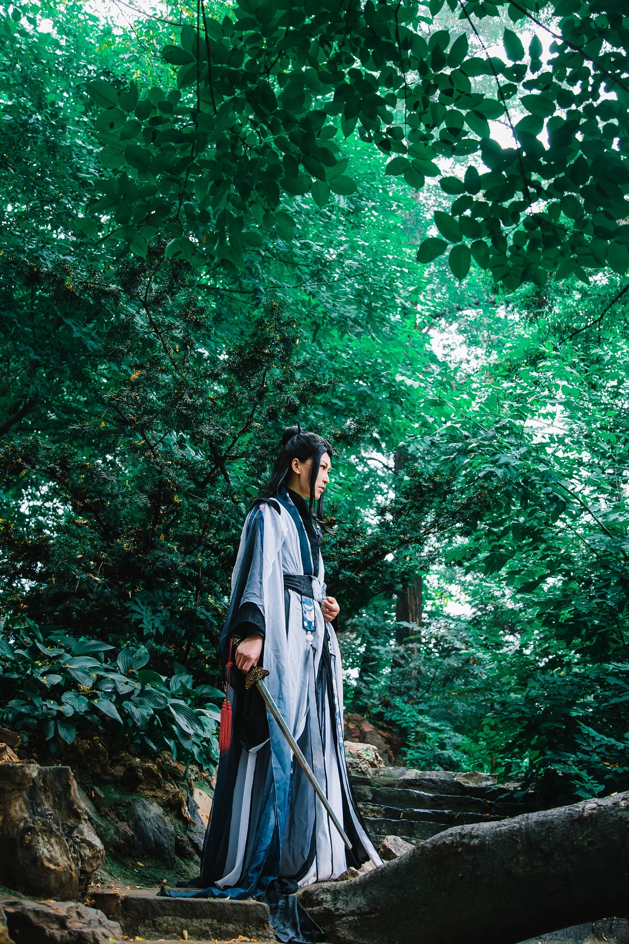 墨竹拟人COS写真