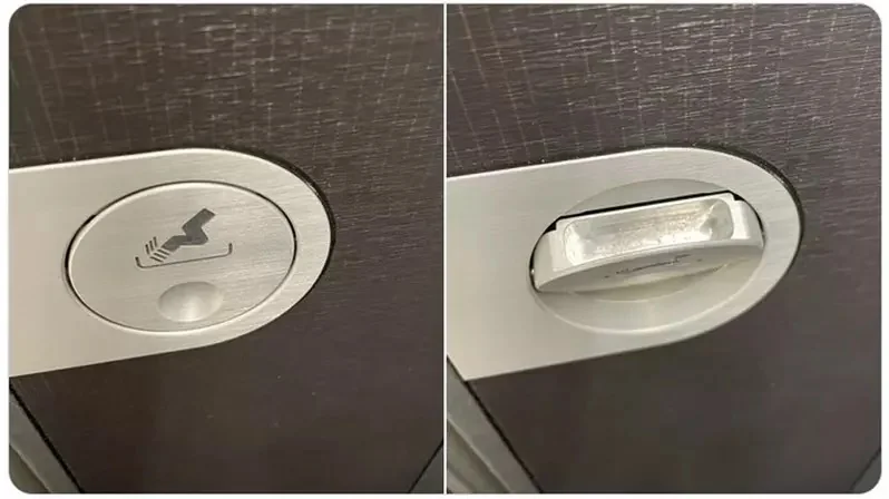 網友疑問《日本飛機化妝室的煙灰缸》不是通通禁菸嘛？為什麼還會有這種設計呢？｜高清图片集