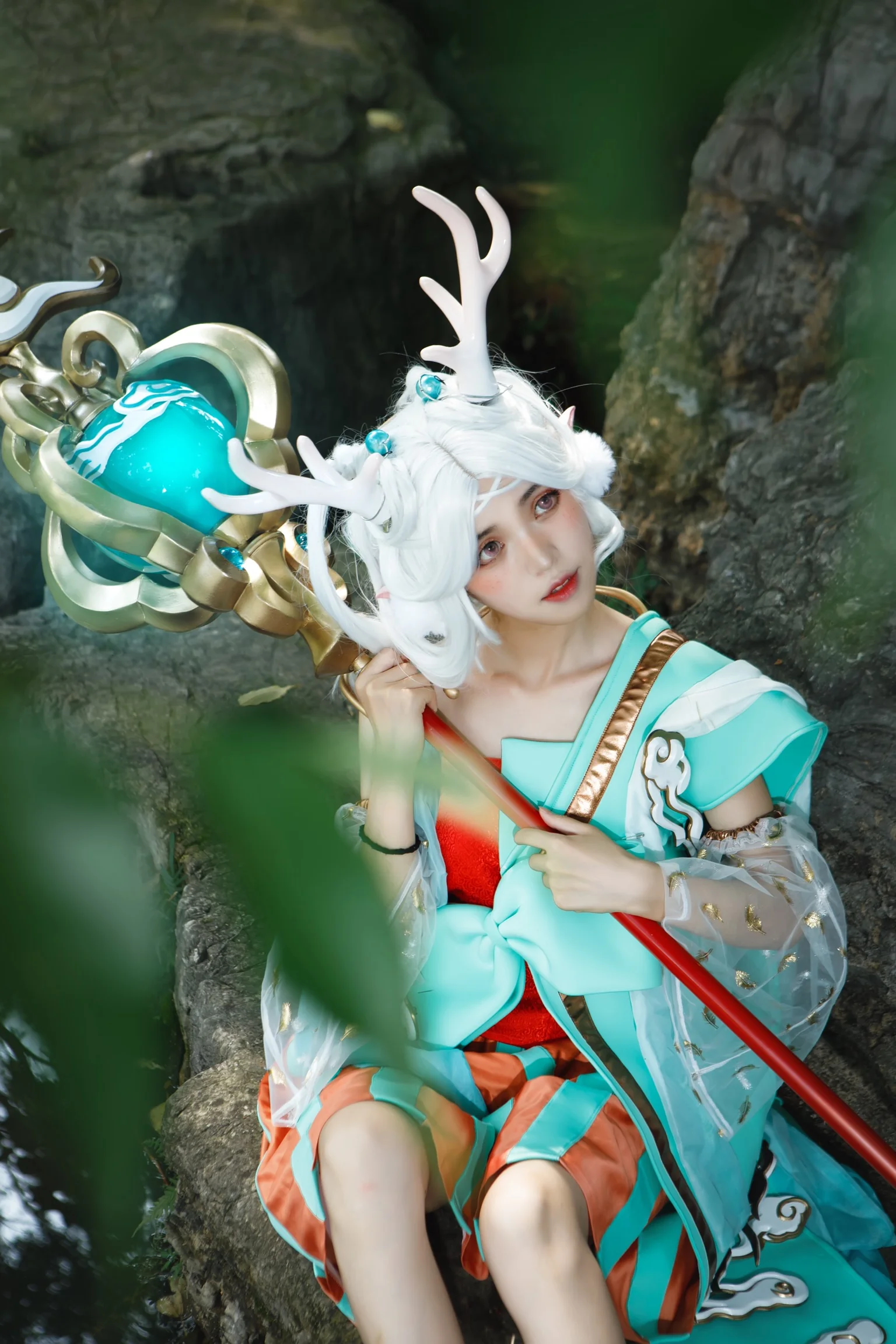 王者荣耀瑶遇见神鹿COS写真