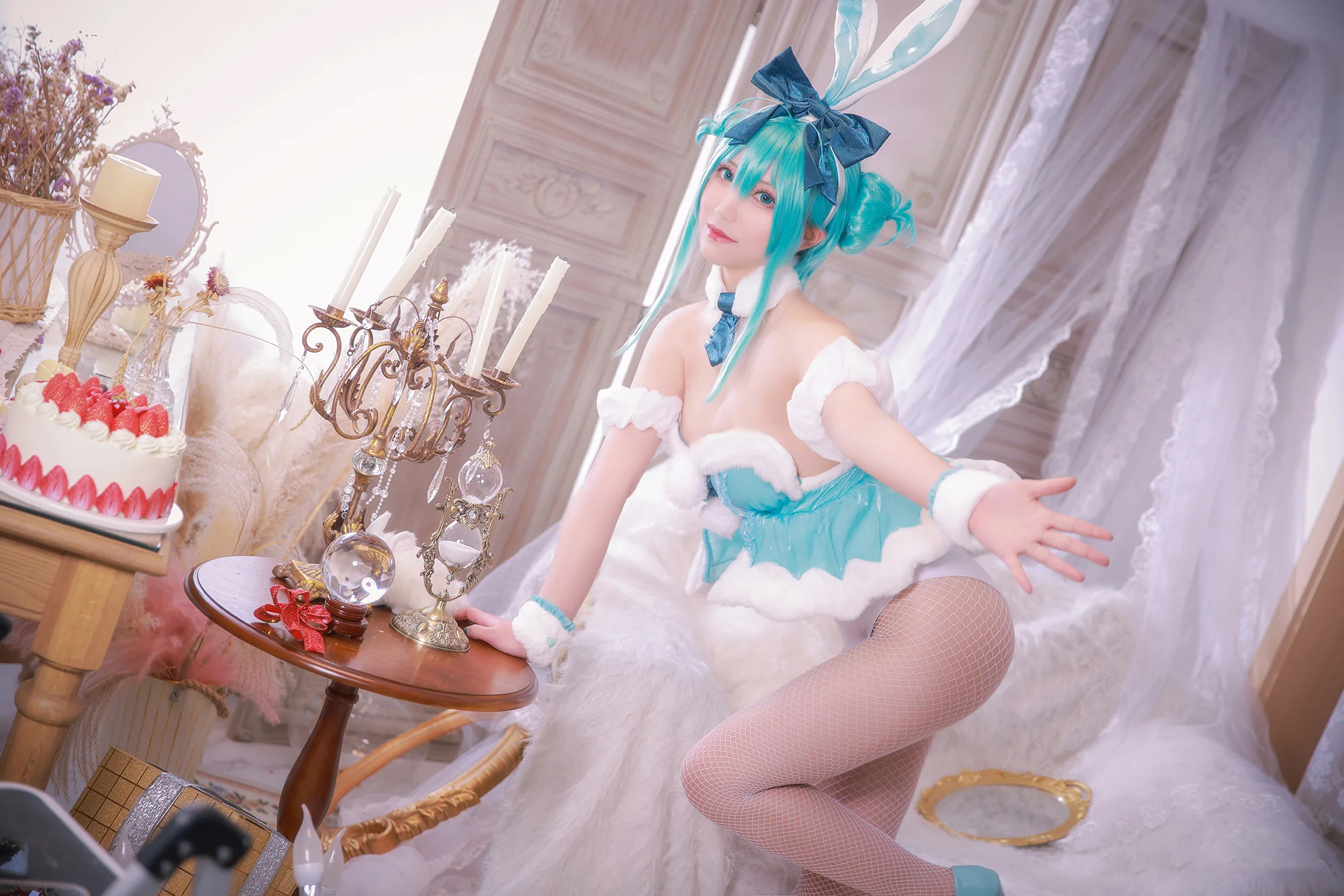 初音未来 白兔女郎 COS写真