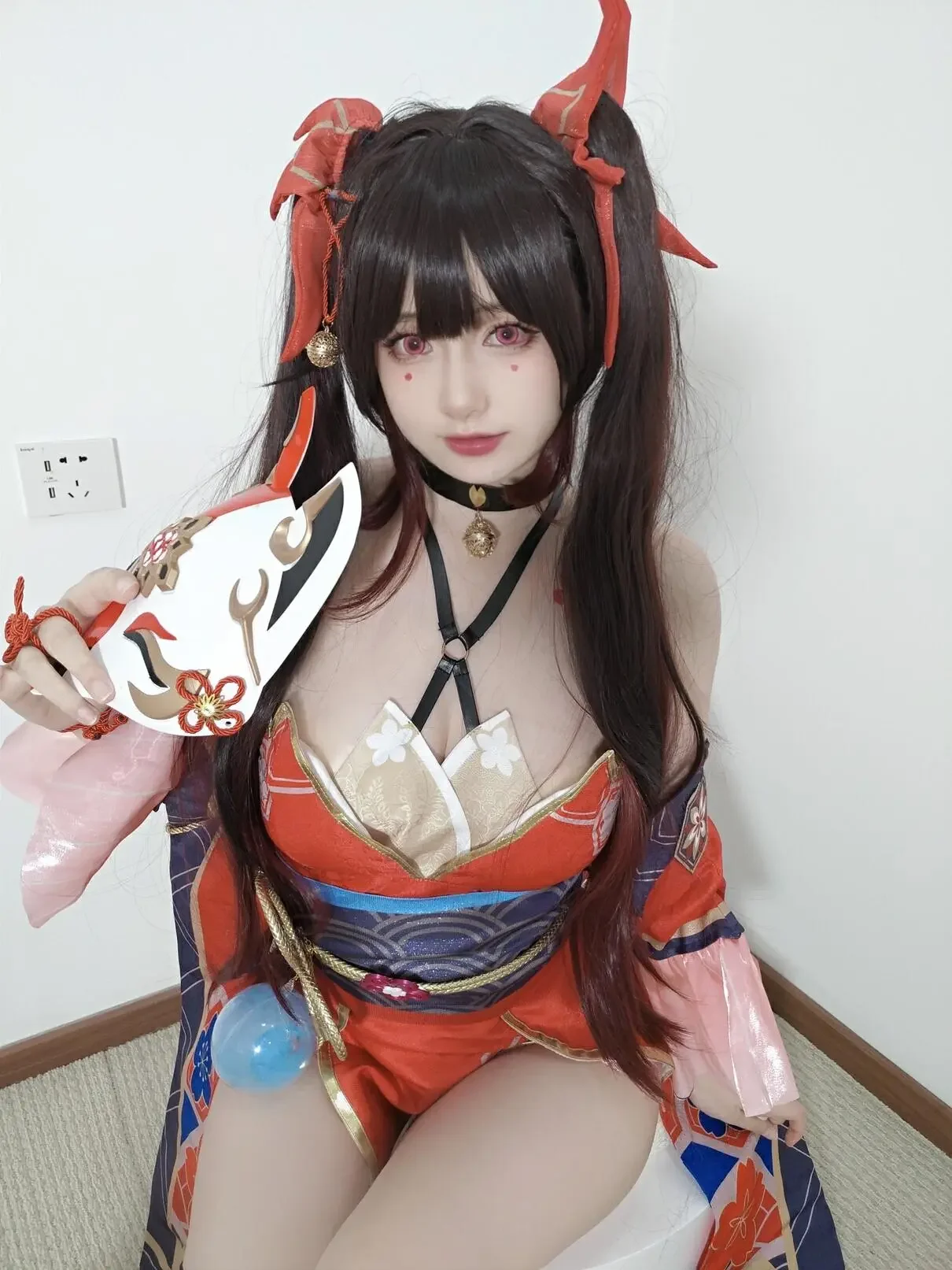 迷之呆梨 – 自撮り写真 花火