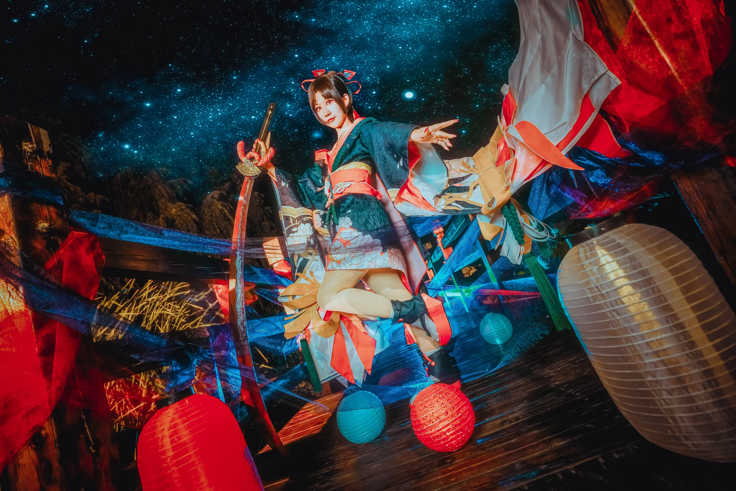 阴阳师樱雨刀舞妖刀姬COS写真