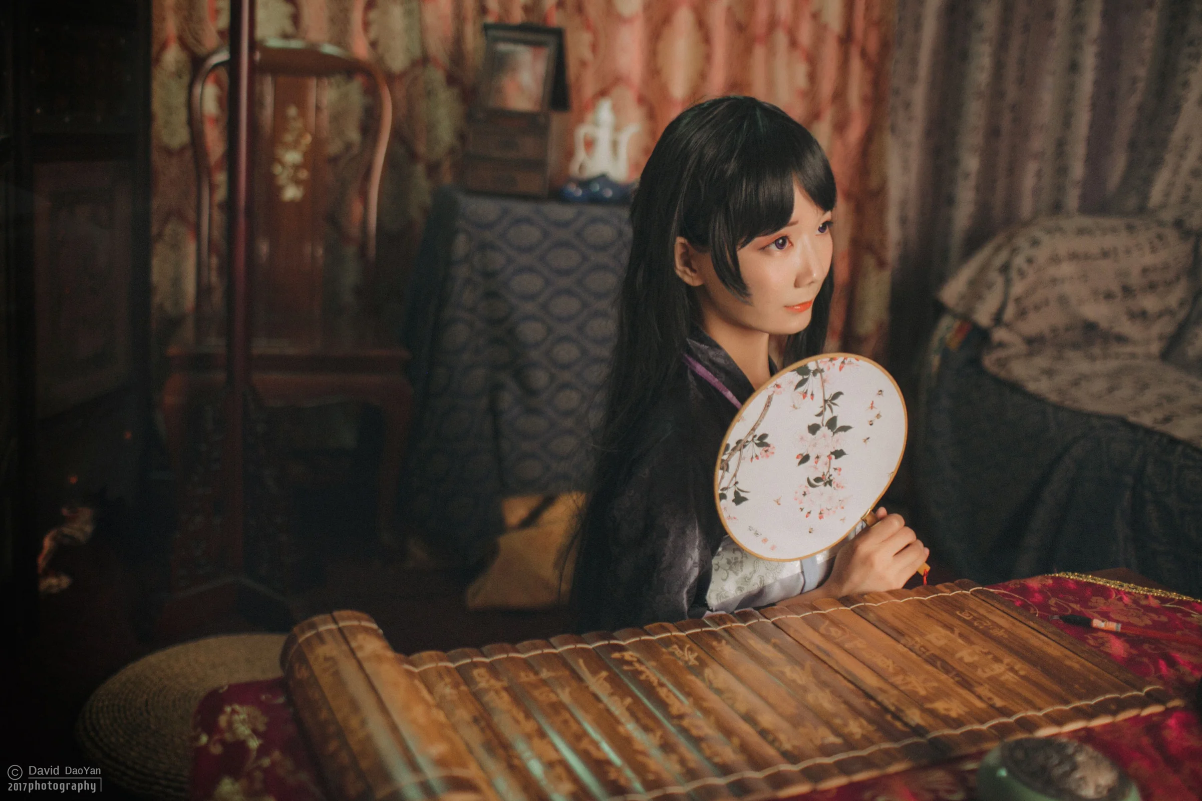 剑网三万花同人汉服襦裙COS写真