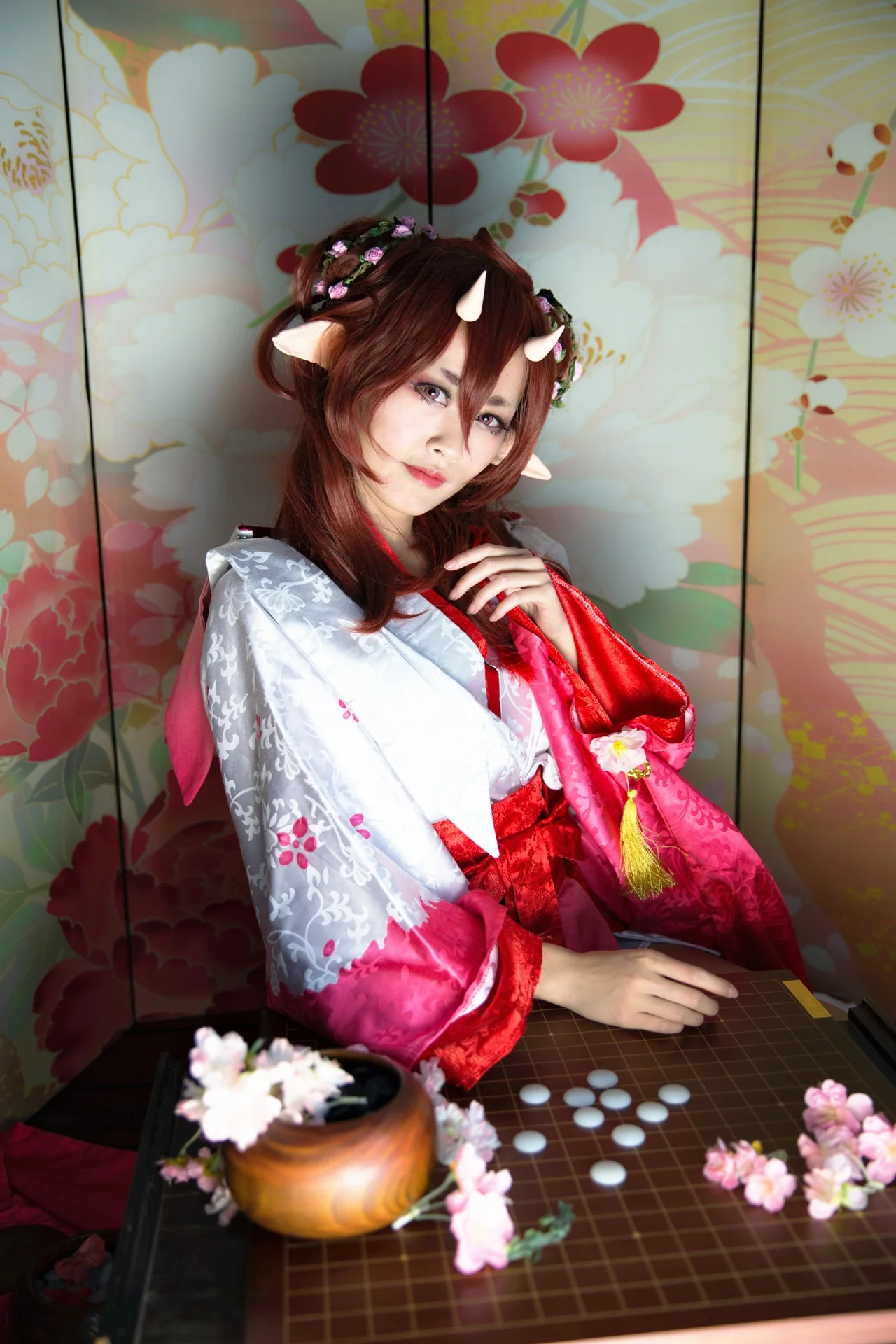 阴阳师桃花妖COS写真