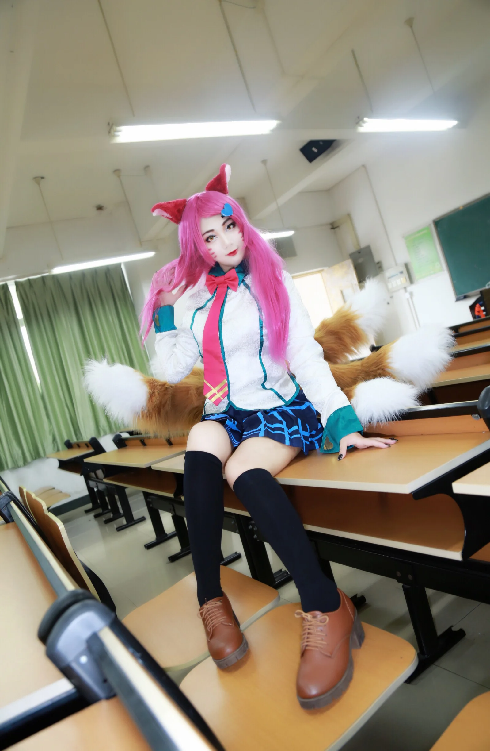 英雄联盟风纪委员阿狸COS写真