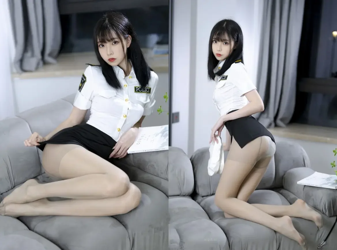 许岚LAN – 许岚灰丝制服｜高清图片集