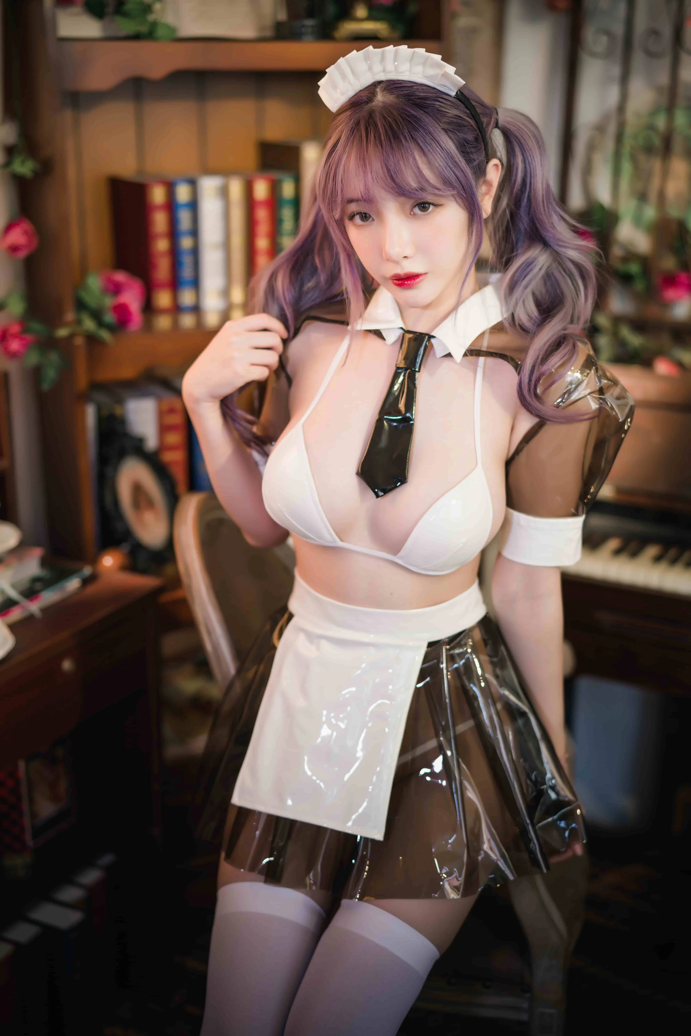 雯妹-透明皮衣女仆[18P-346M]｜高清图片集