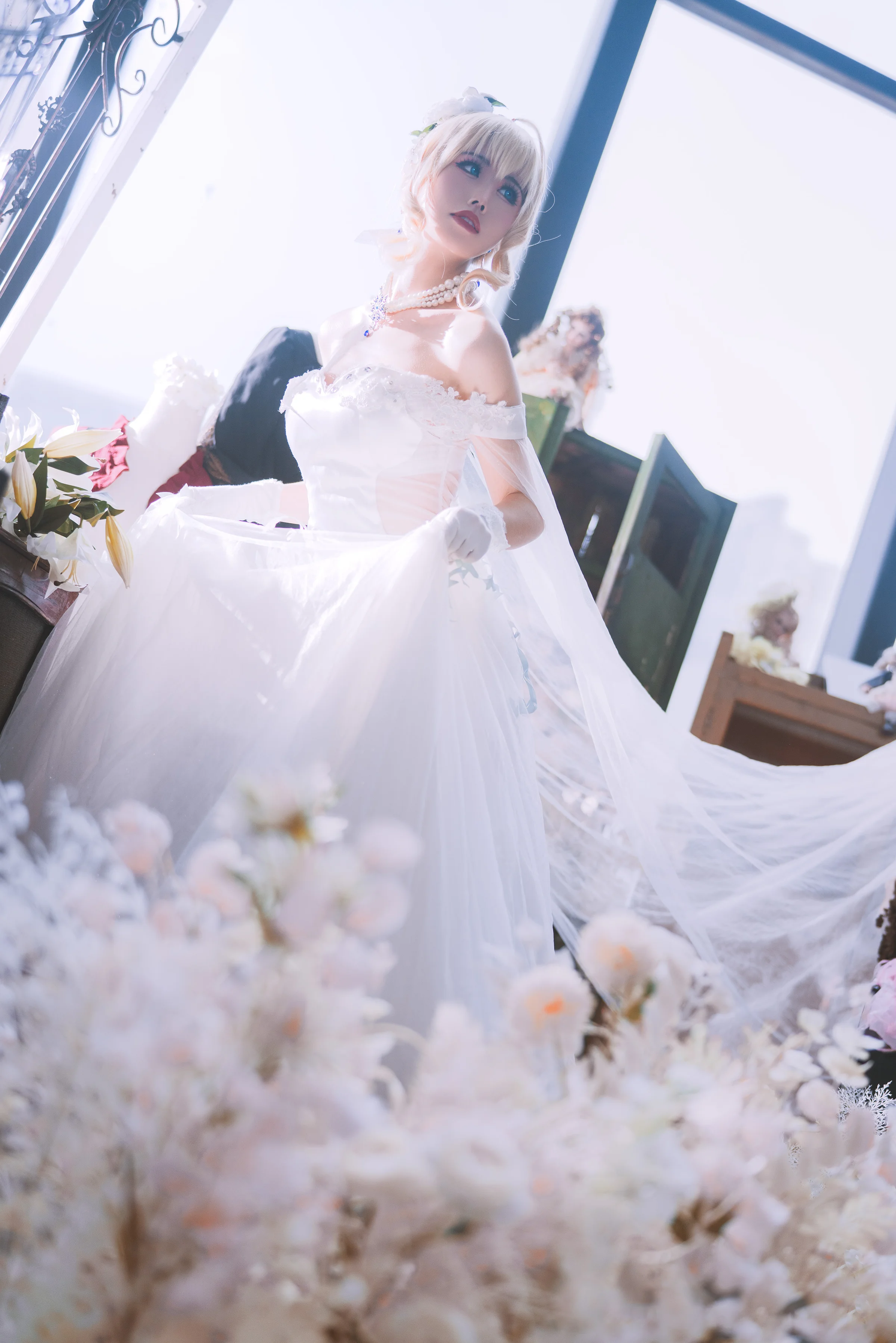 《fate》saber阿瓦隆COS写真