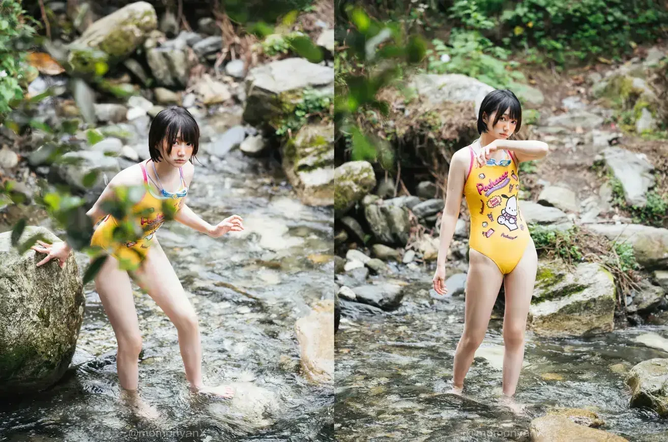 雫しずく – 夏の小川｜高清图片集