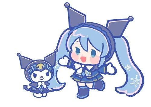 雪初音 x 三丽鸥 酷洛米 ​​​联动图 Day（昼）& Night（夜） ​​​​｜高清图片集