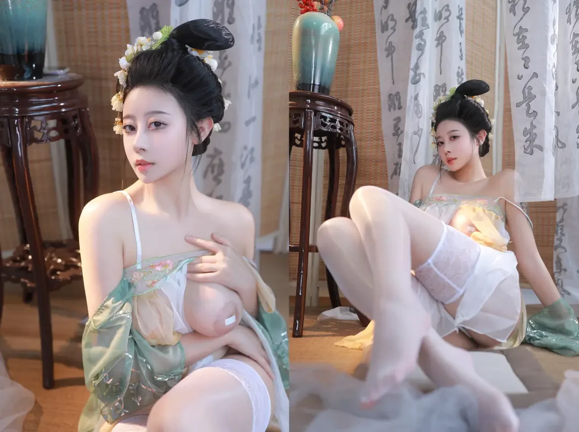 奈汐酱nice – 古风青纱曦｜高清图片集
