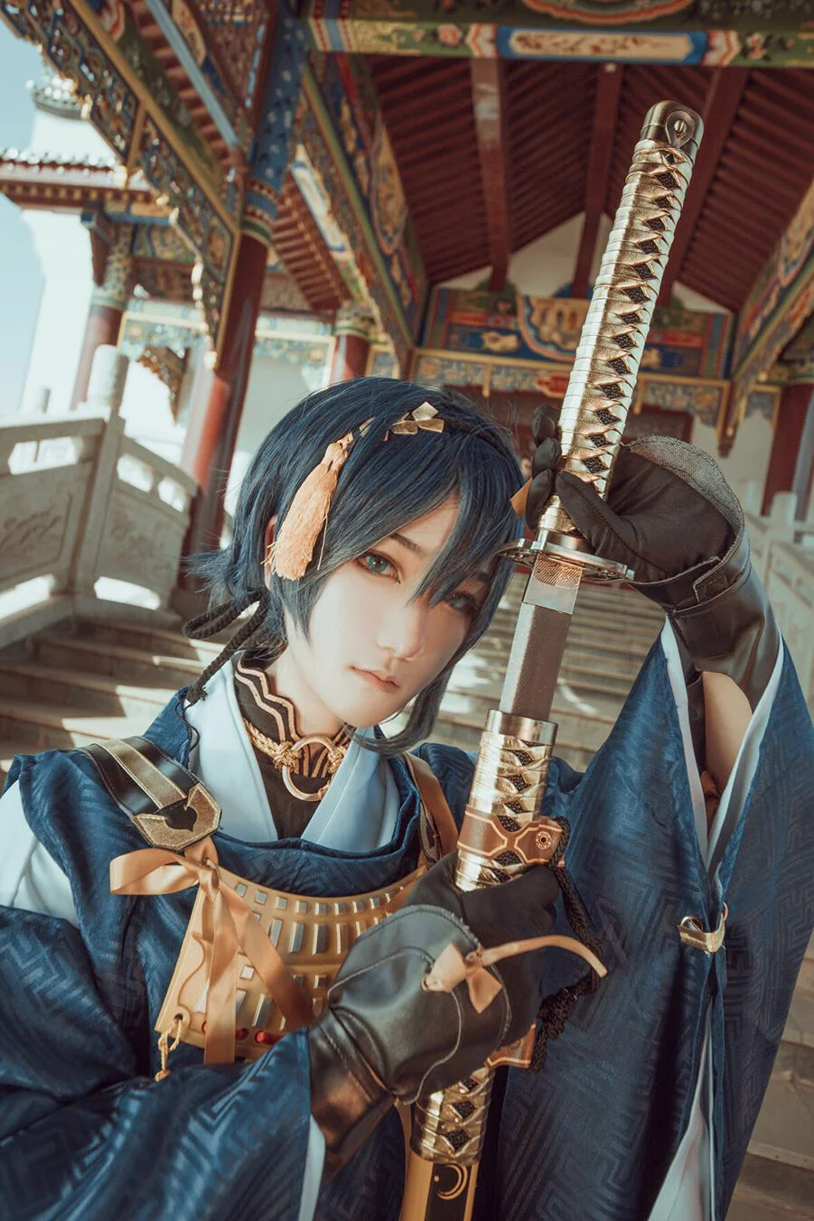 刀剑乱舞 三日月宗近COS写真