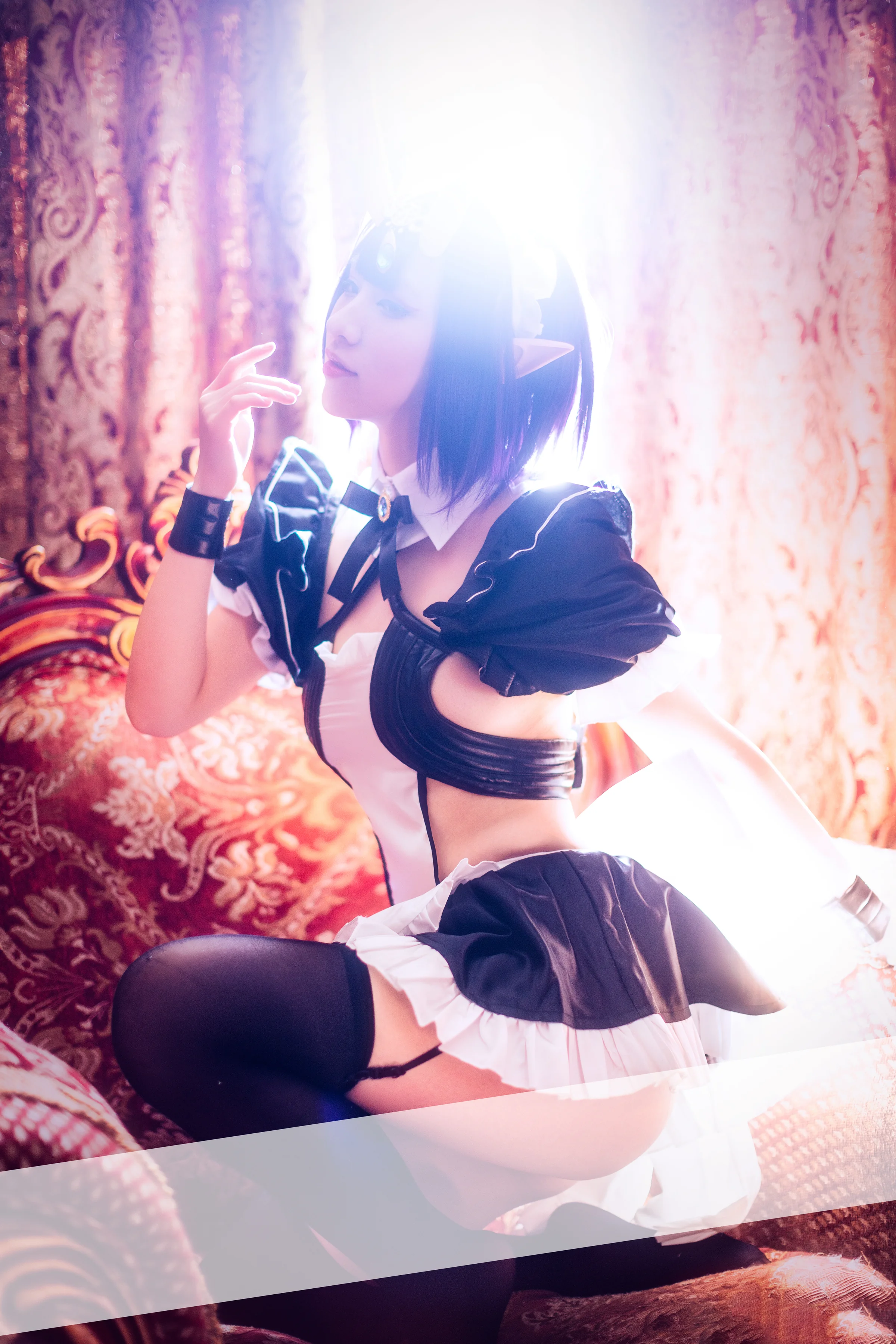 fate/grand order 酒吞童子女仆COS写真